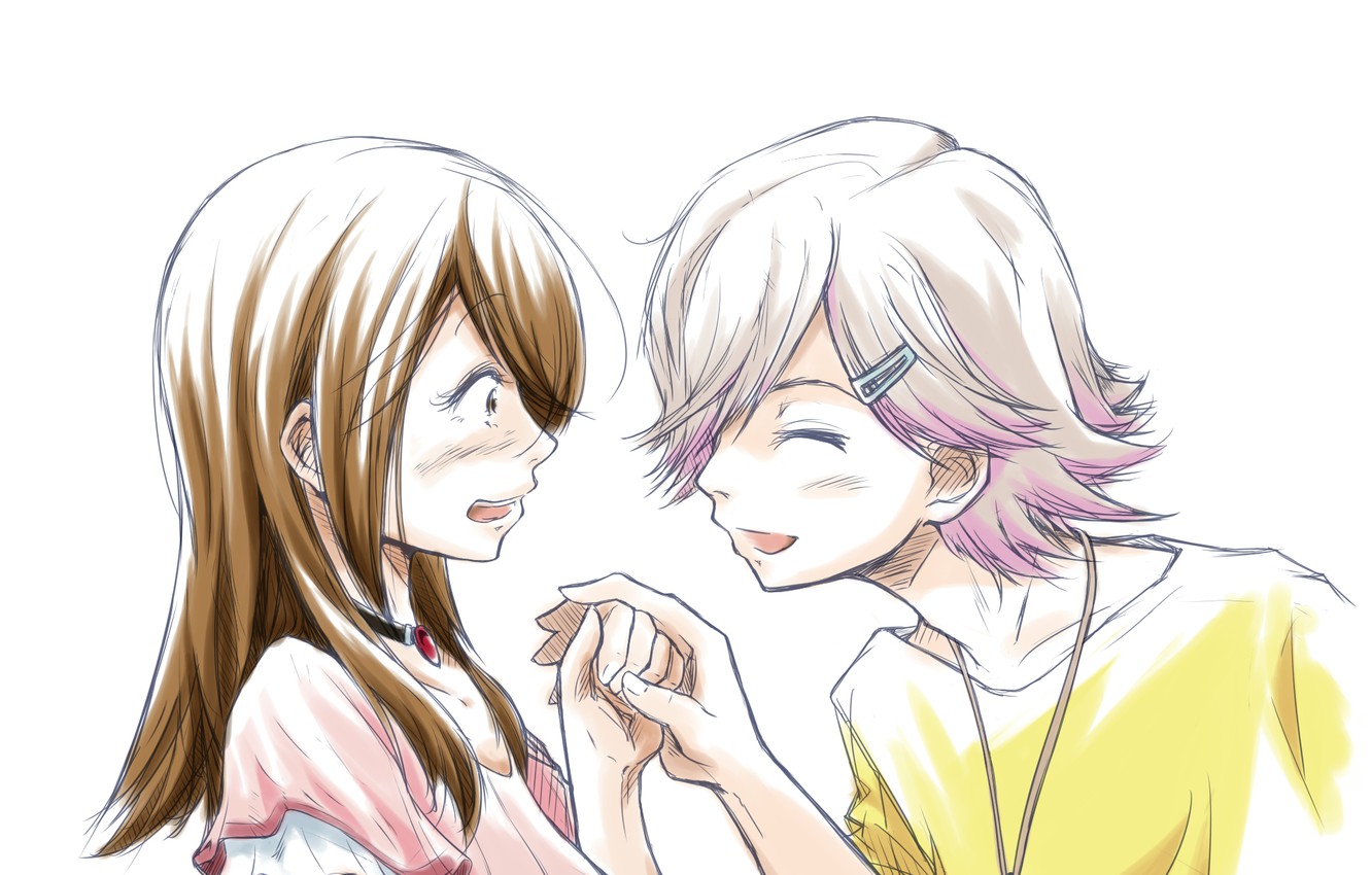 Wallpaper girl, guy, two, Tsuki ga Kirei image for desktop, section сёнэн