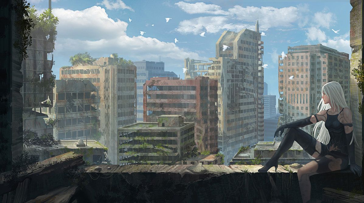 City Ruins. Nier automata, Automata, Ruined city