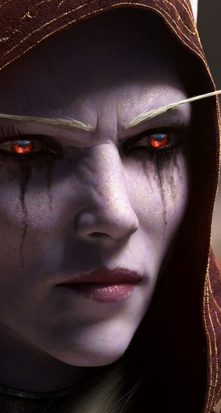 HD iPhone 5 Retina Optimized Wallpaper for your iPhone, now with parallax!. World of warcraft wallpaper, World of warcraft, Sylvanas windrunner