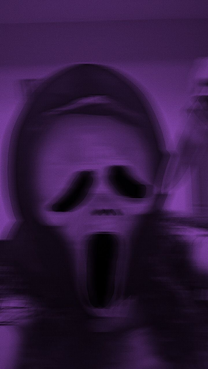 Ghostface aesthetic purple. Dark purple wallpaper, Purple aesthetic, Dark purple aesthetic