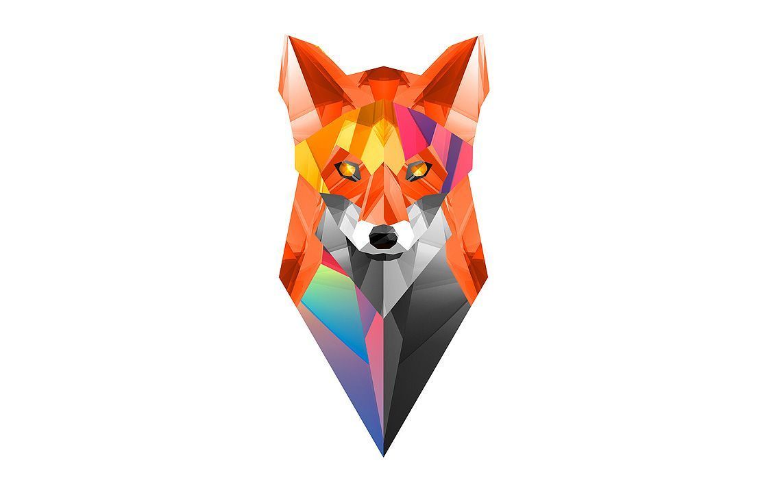 Geometric Fox Wallpaper, HD Geometric Fox Background on WallpaperBat