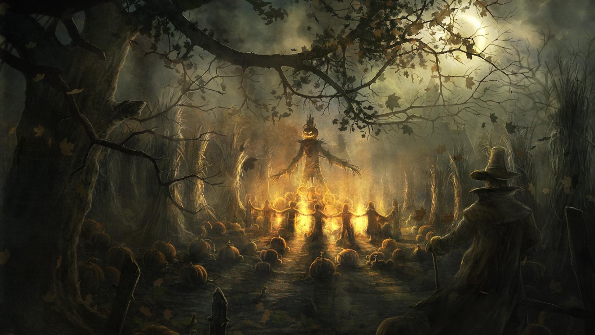 Scary Halloween Wallpaper HD background picture