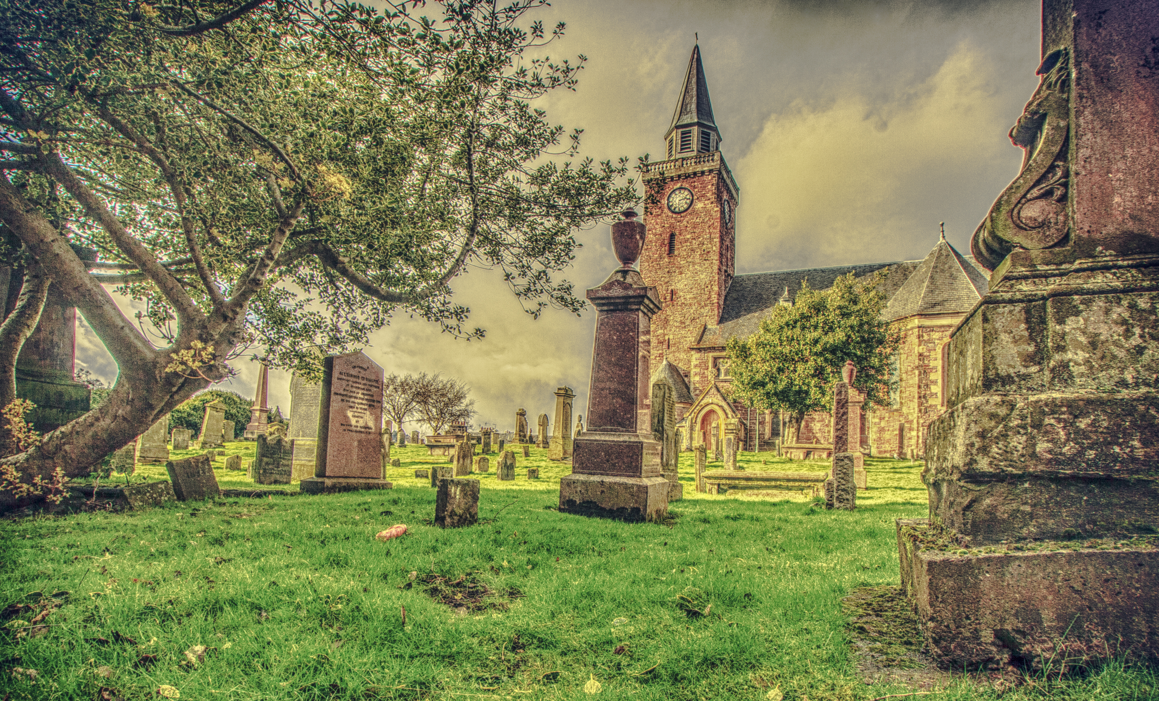 Wallpaper, Scotland, inverness, Canon, church, churchyard, Graves, building, outdoor 3888x2352