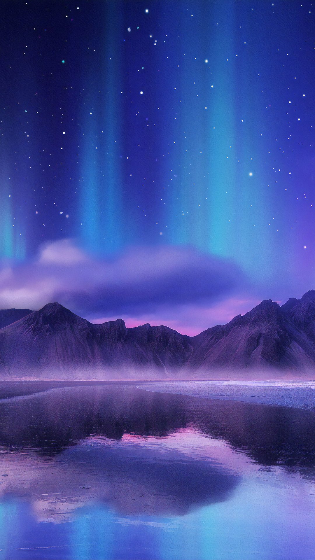 1080x1920 northern lights, aurora, artist, artwork, digital art, hd, for iPhone 8 wallpaper