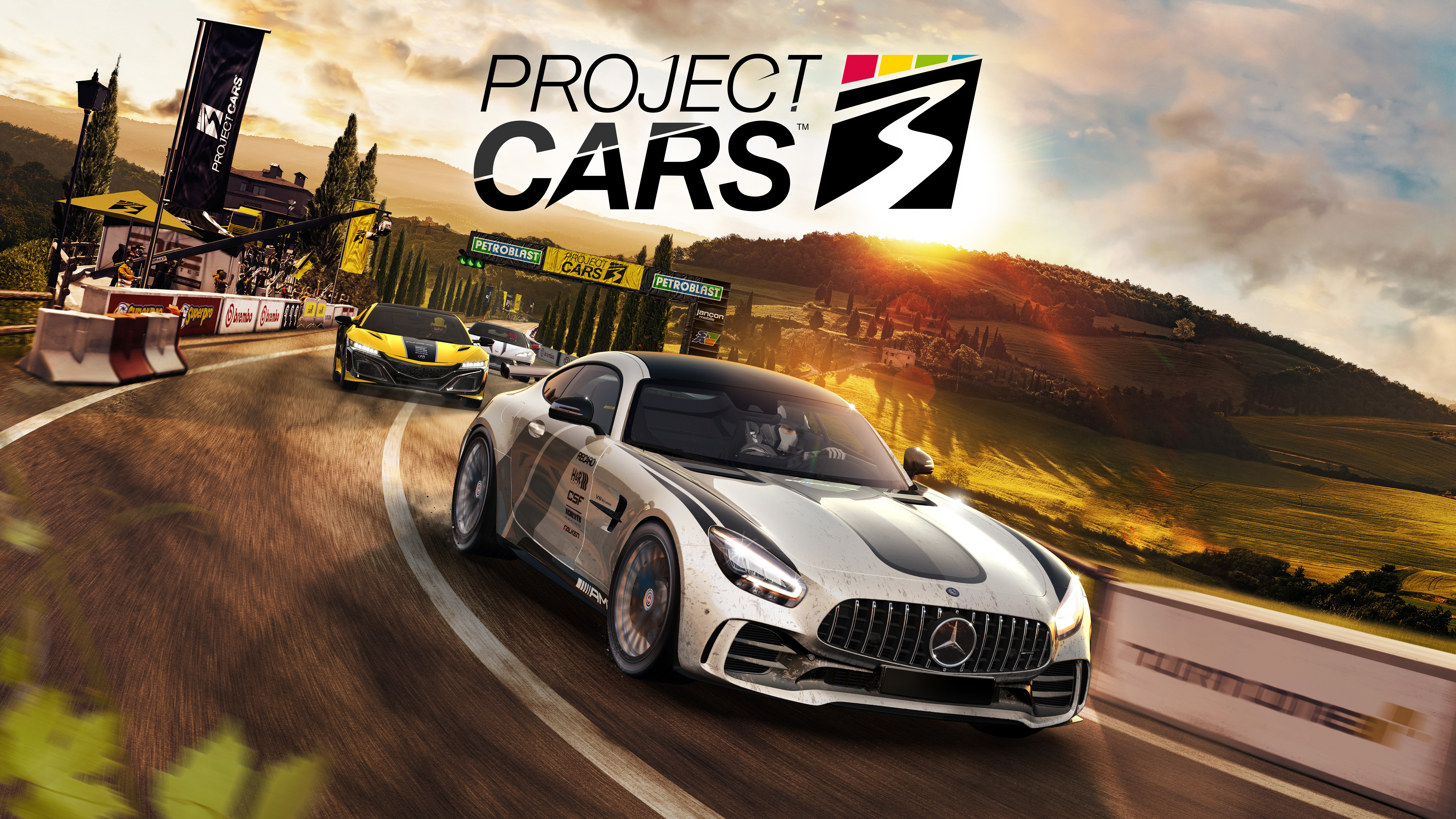 Project CARS 3 Wallpaper 4K, Mercedes AMG GT R, PC Games, PlayStation Games