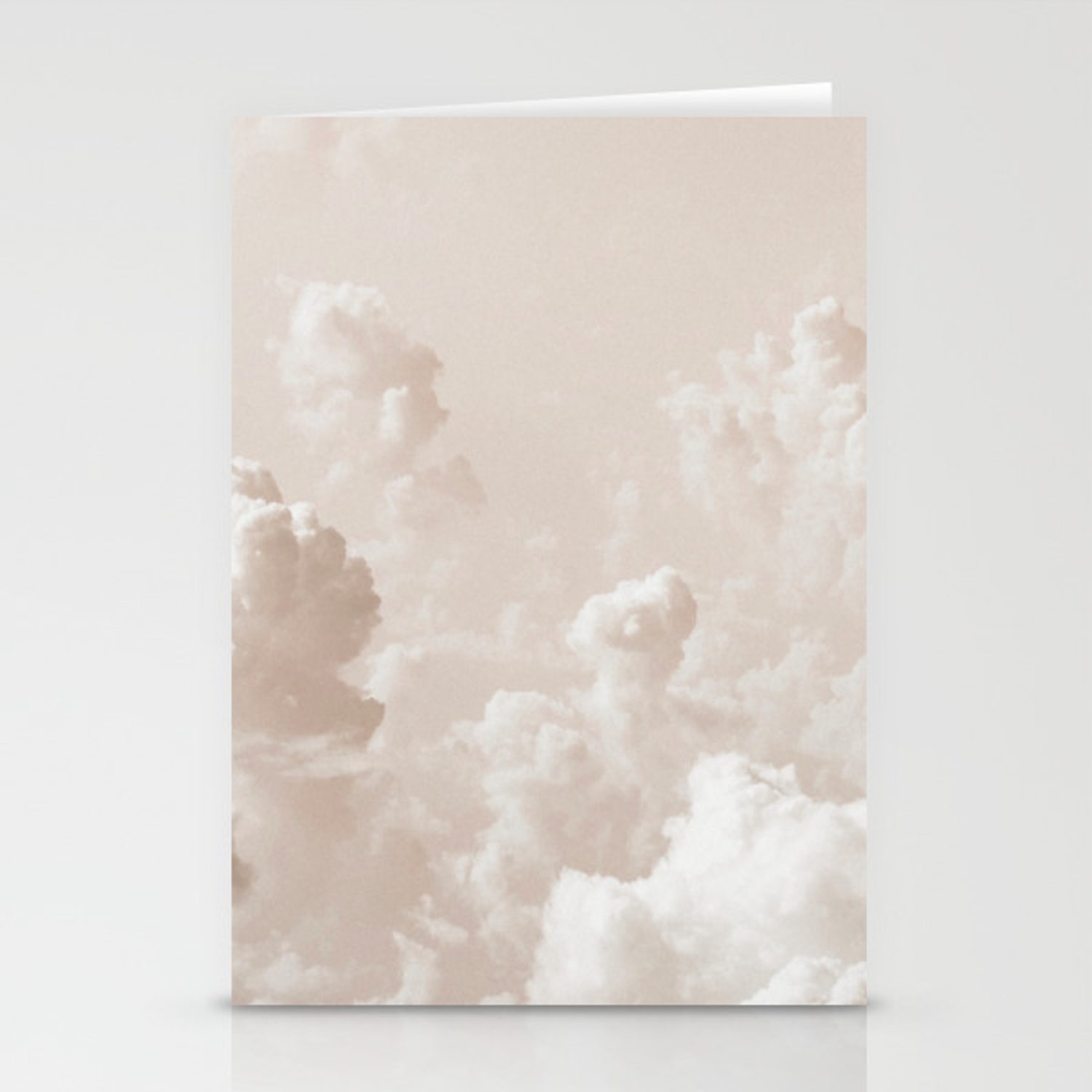 Light Academia Aesthetic white clouds Stationery Cards