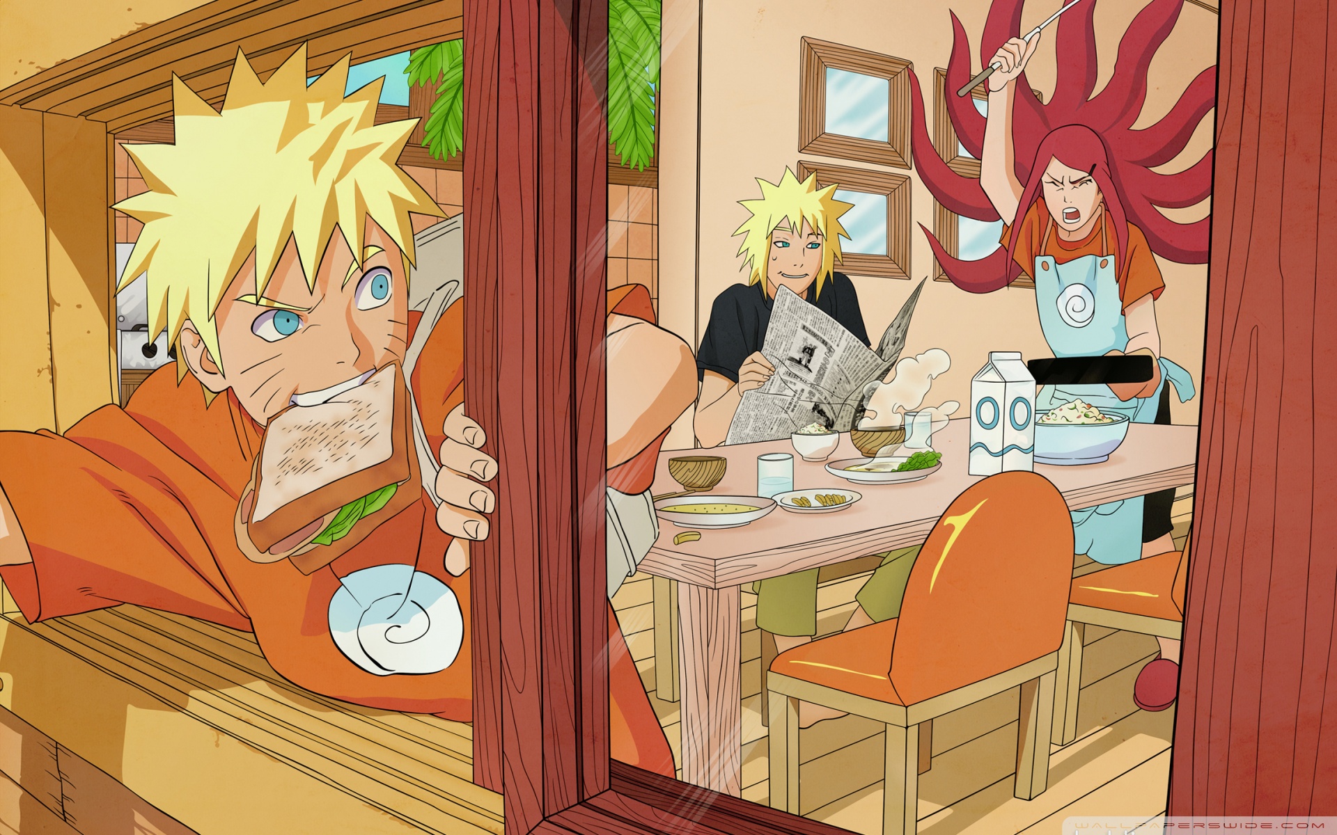 Naruto Uzumaki Family Ultra HD Desktop Background Wallpaper for 4K UHD TV, Widescreen & UltraWide Desktop & Laptop, Tablet
