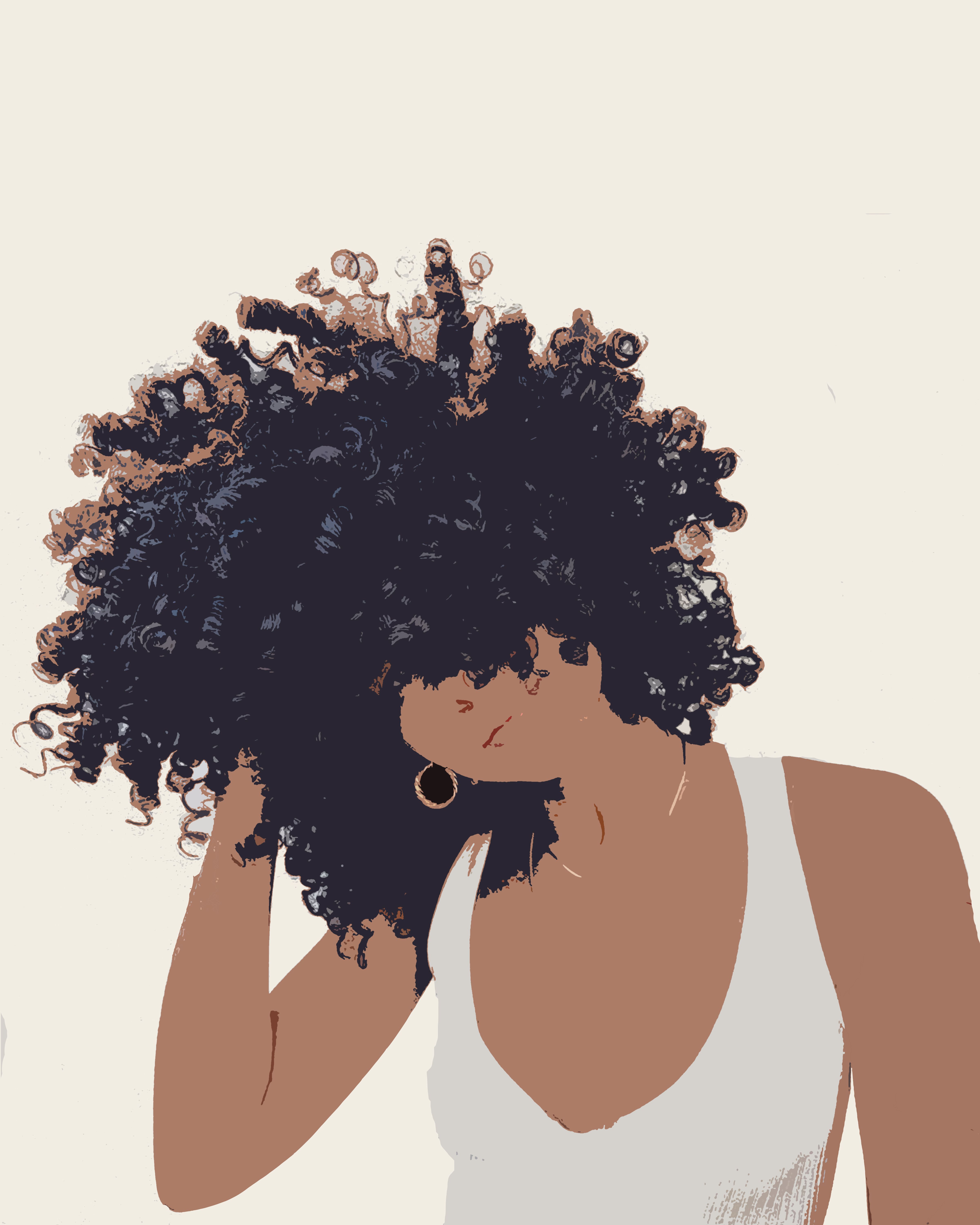 Curly Girl Cartoon Wallpapers - Wallpaper Cave