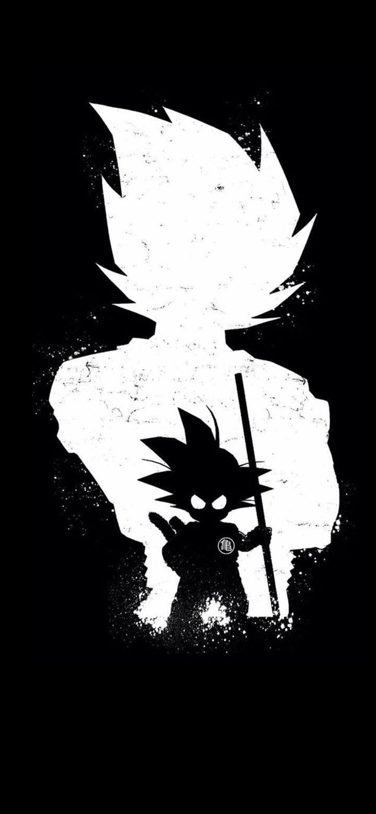 Goku Anime Dark Black 4k iPhone XS MAX HD 4k Wallpaper, Image, Background, Photo and Picture