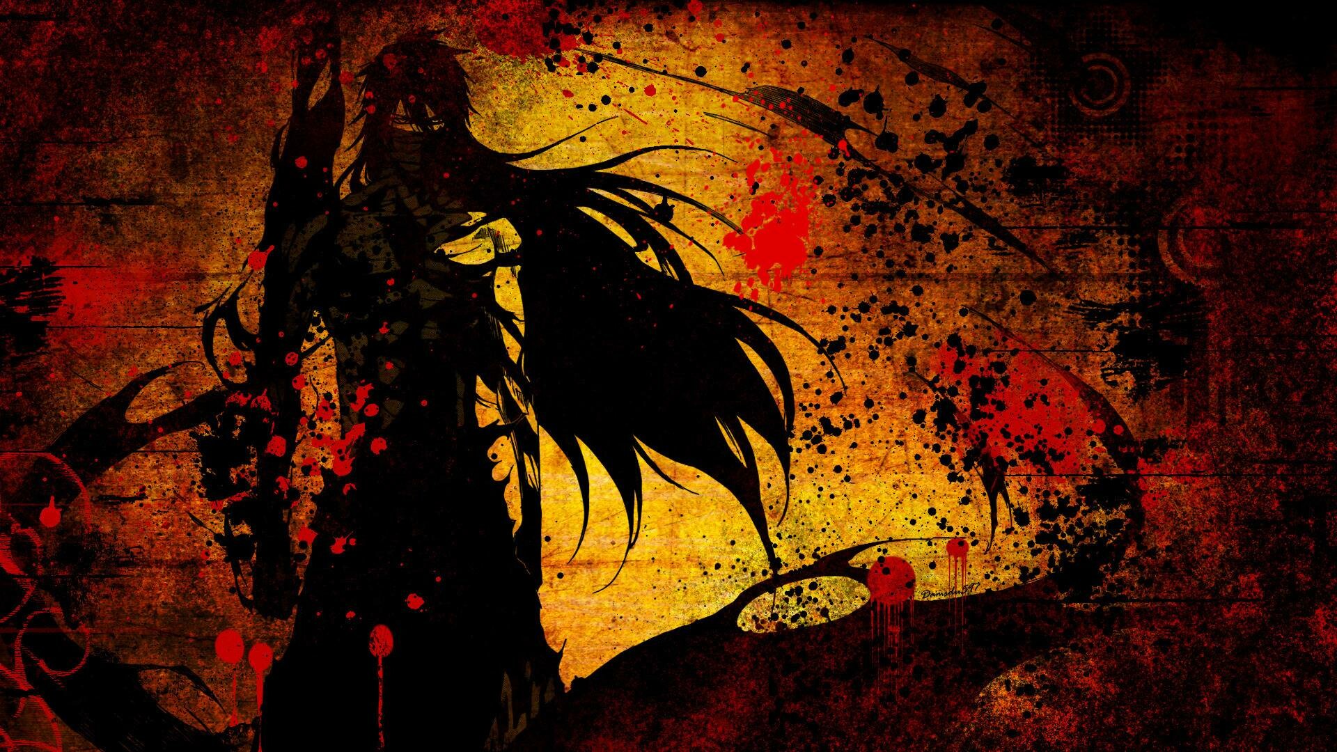 Dark Red Anime Wallpaper: HD, 4K, 5K for PC and Mobile. Download free image for iPhone, Android