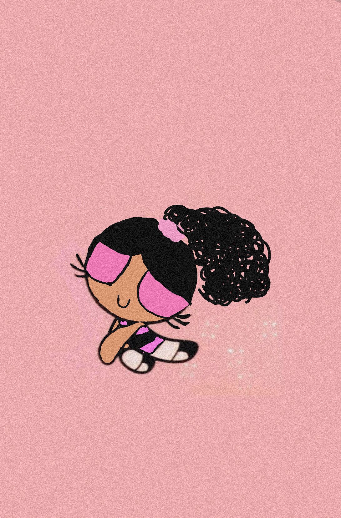 Anime Girl With Curly Hair Wallpaper