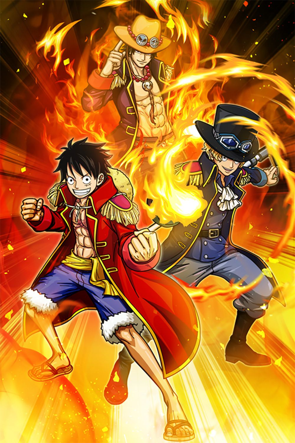 Kid Luffy Ace Sabo Wallpaper