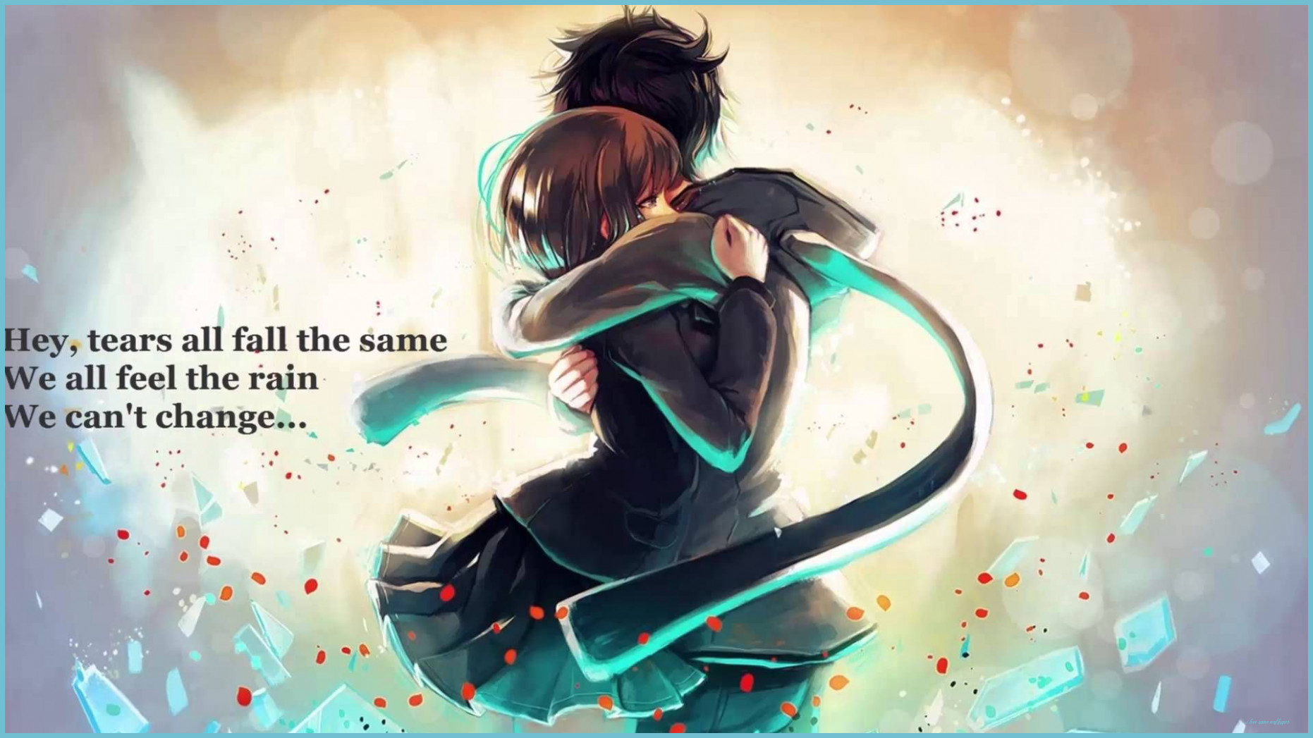 Nightcore Of Love [LYRICS] Anime Hug, Romantic Anime Love Anime Wallpaper