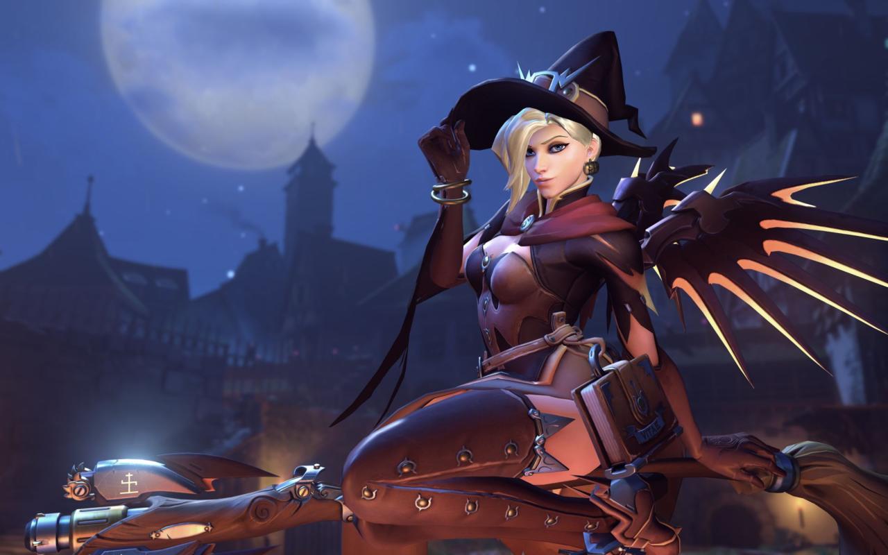 Overwatch Players Calling for a Tweak to Mercy's Halloween Skin Get Their Wish