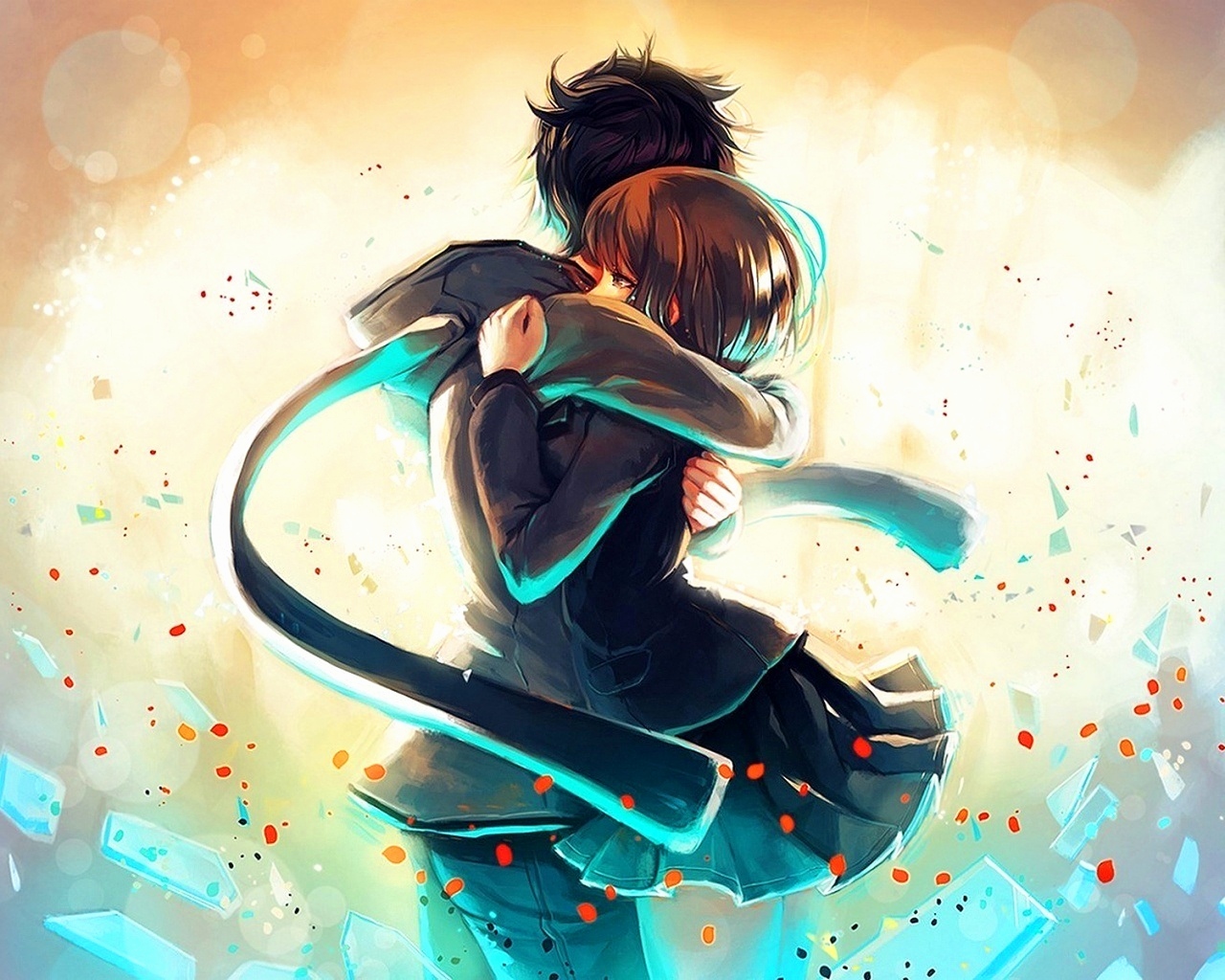 nightcore wallpaper, illustration, cool, graphic design, anime, happy, graphics, art, street dance, extreme sport, black hair