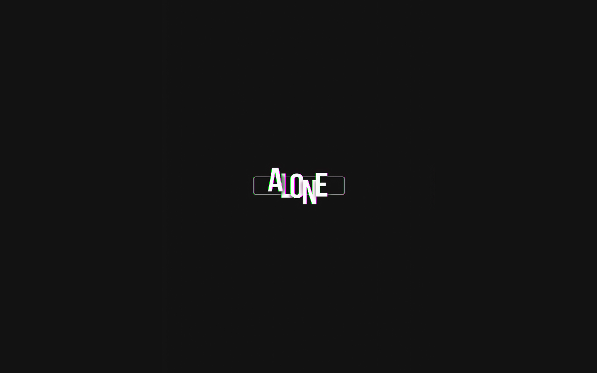 Alone Simple Typography 4k 1080P Resolution HD 4k Wallpaper, Image, Background, Photo and Picture