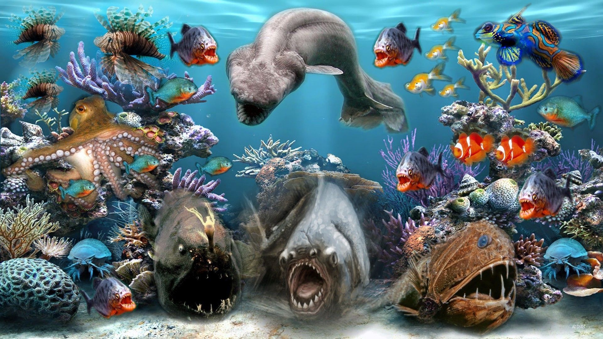 Sea Animals Wallpaper Free Sea Animals Background