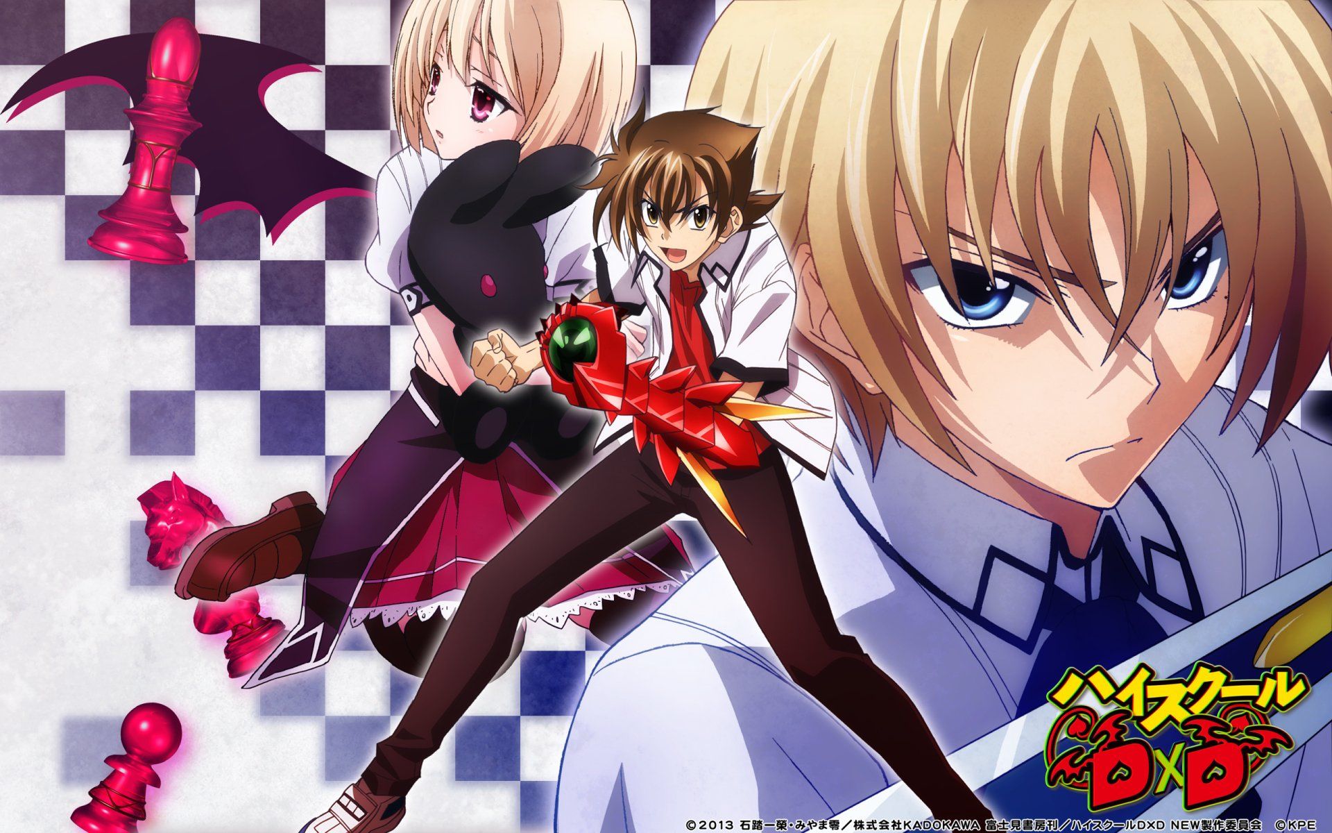 Anime High School DxD Issei Hyoudou Yuuto Kiba Fondo de Pantalla. Dxd, Highschool dxd, Anime
