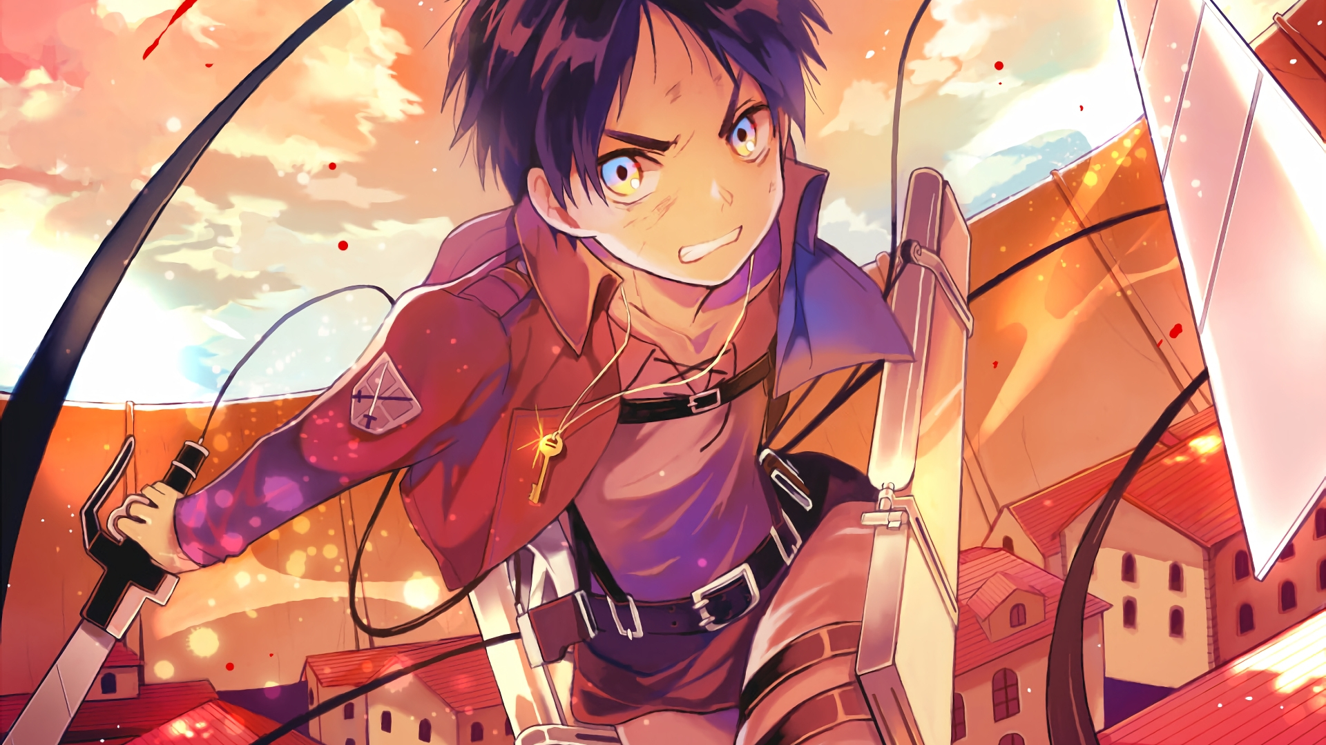 Desktop Wallpaper Eren Yeager, Attack On Titan, Anime, HD Image, Picture, Background, Fvbv8y