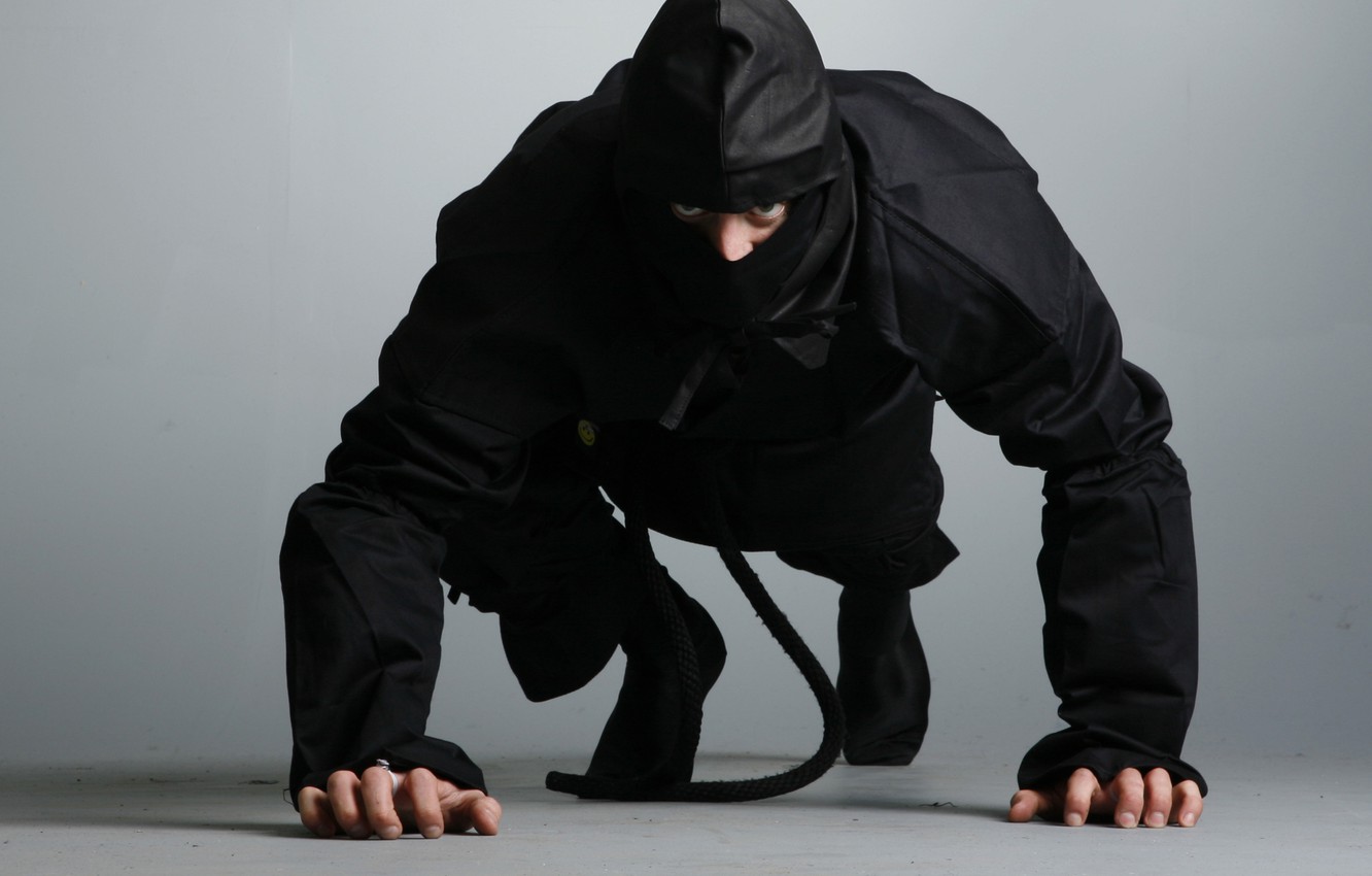 Wallpaper ninja, ninja, shinobi, black suit image for desktop, section мужчины