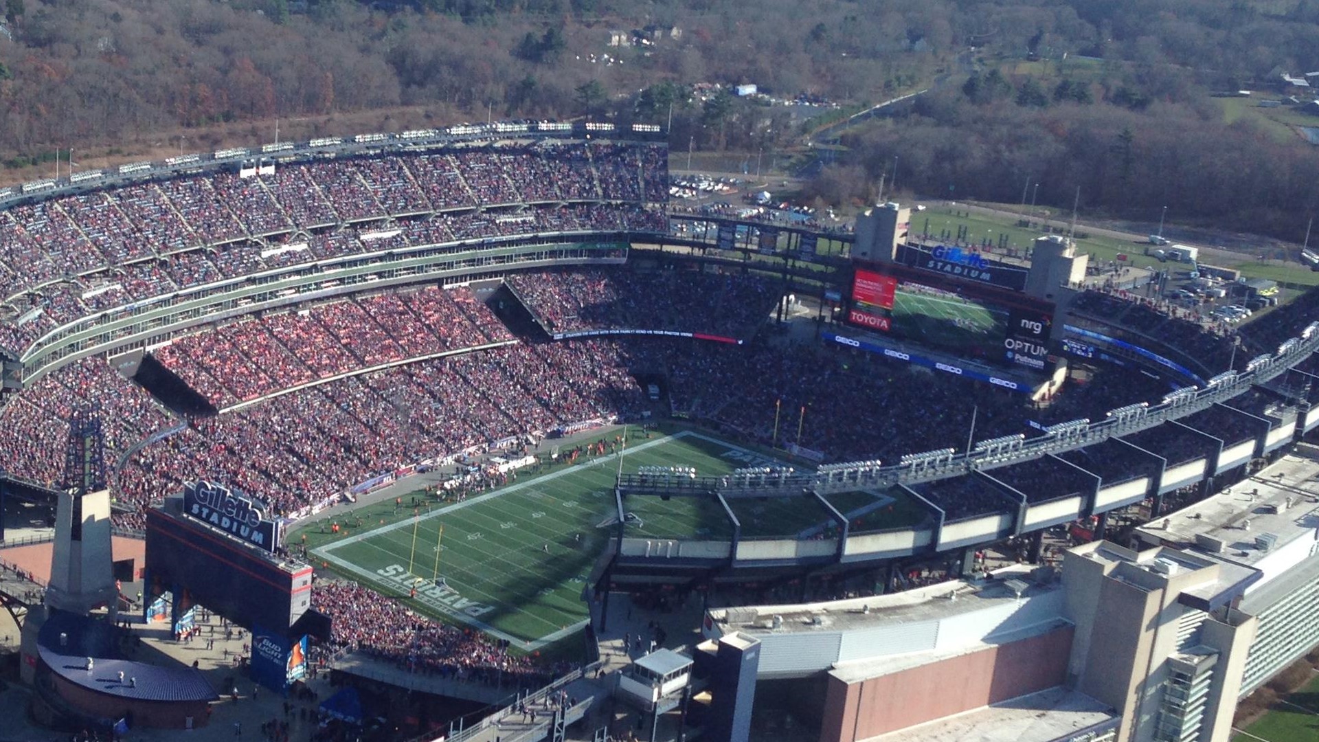 Aerial View Of The Nfl Stadium Background, Picture Of Gillette Stadium  Background Image And Wallpaper for Free Download