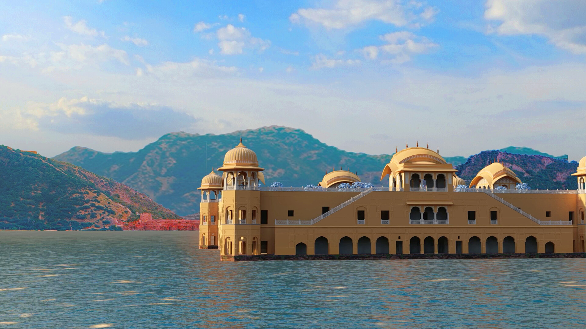 Jal Mahal, Jaipur 3D Work, Vijay Saini