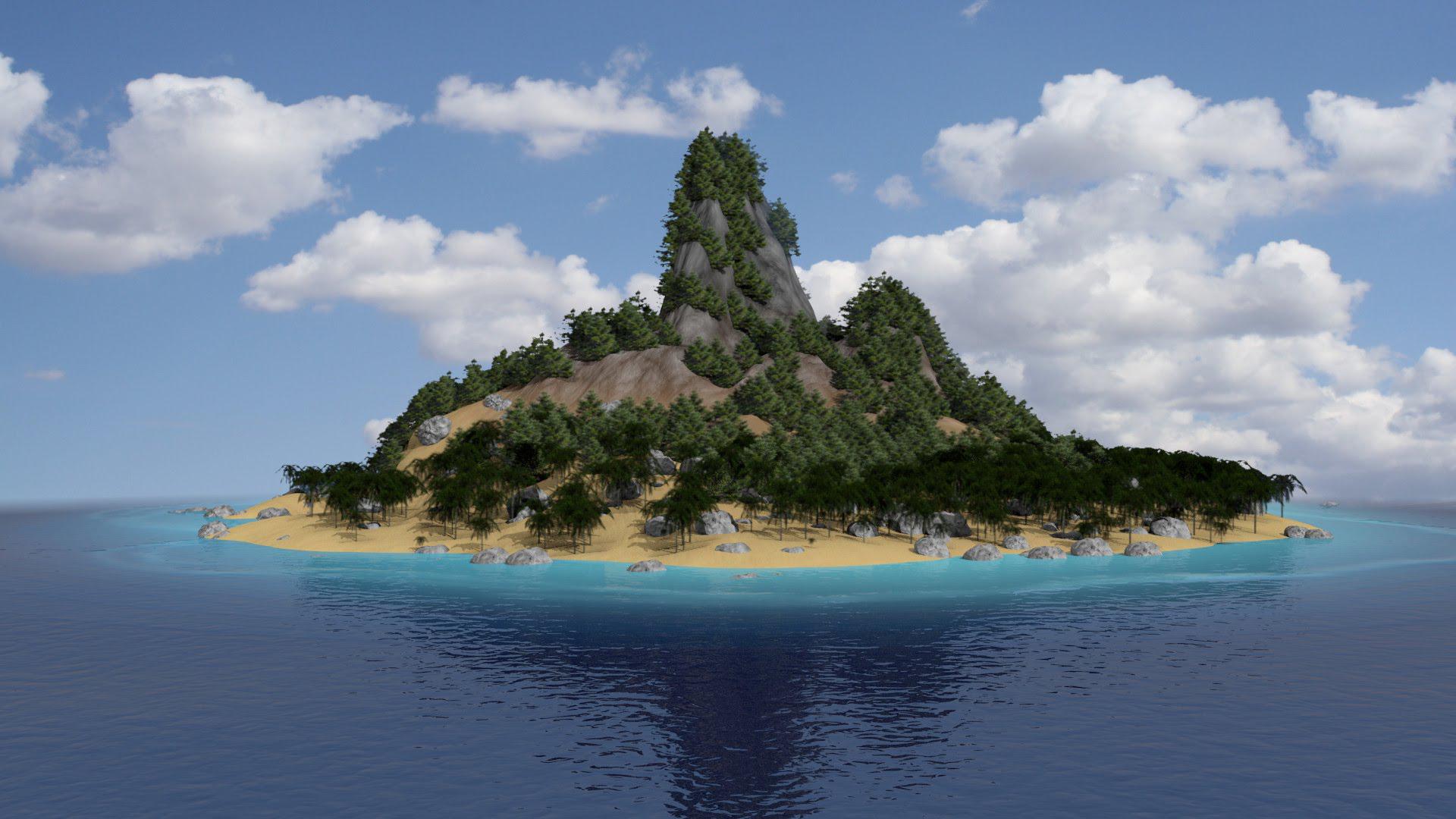Background 18.6 Kb, Desert island
