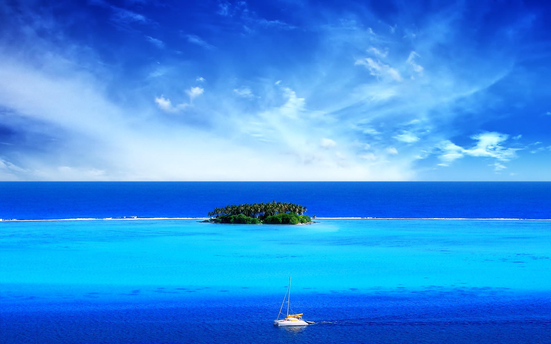 nature, Landscape, Island, Blue, Deserted Island Wallpaper HD / Desktop and Mobile Background