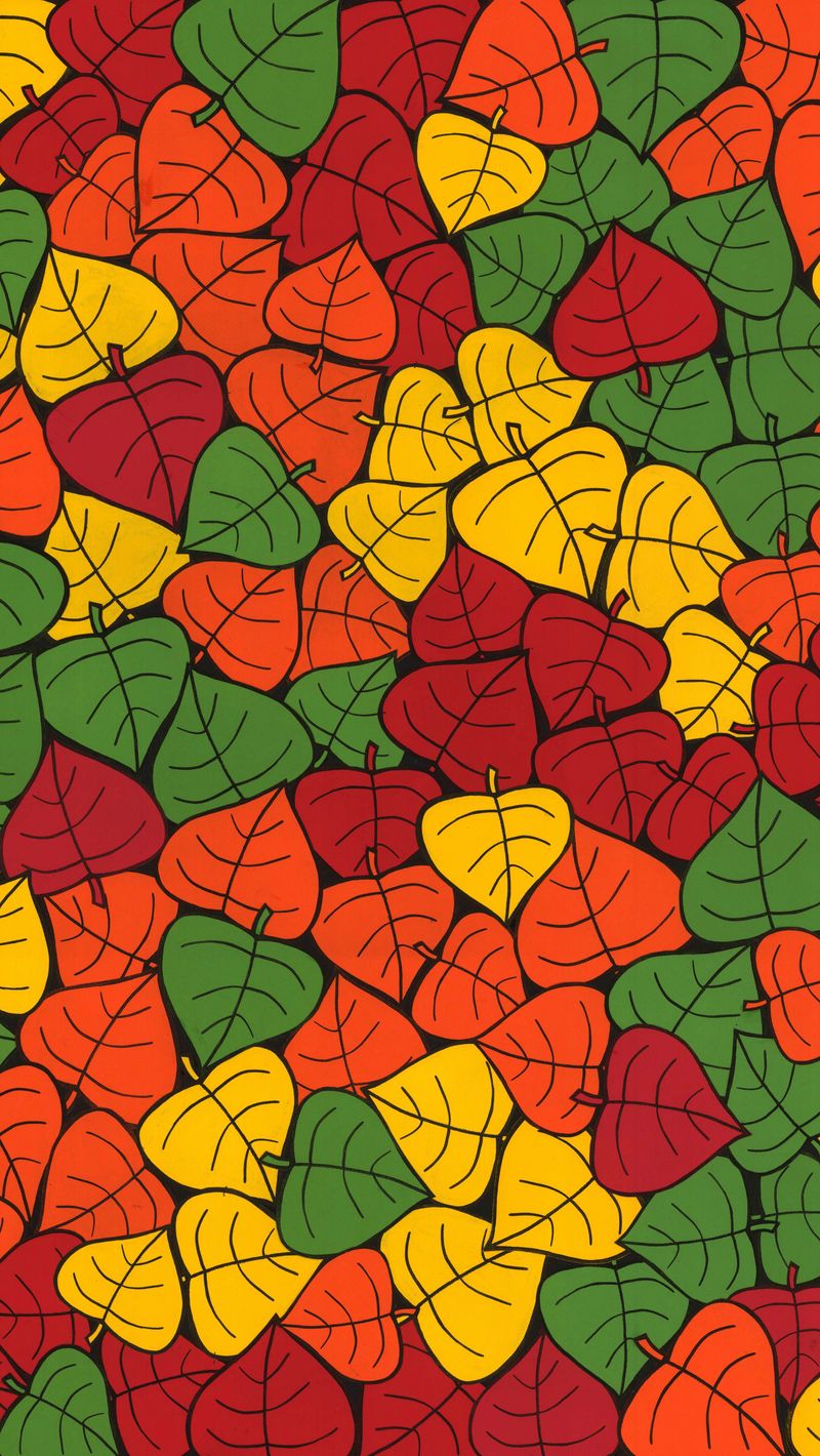 Download Wallpaper 800x1420 Leaves, Art, Colorful, Autumn, Collage Iphone Se 5s 5c 5 For Parallax HD Background