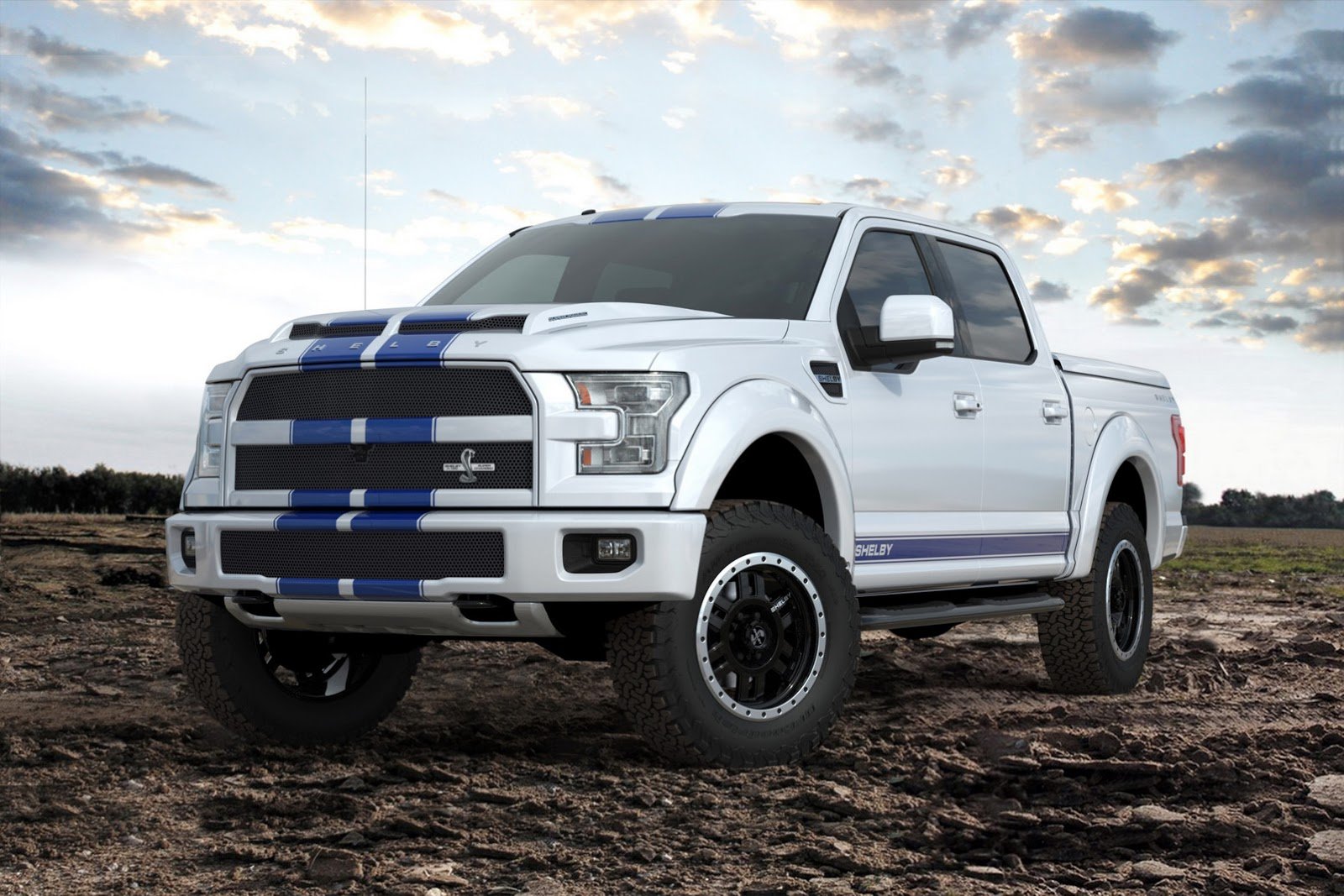 shelby, The, Blue, Thunder, Sema, 2015, F 150, Truck, Ford, Pickup Wallpaper HD / Desktop and Mobile Background