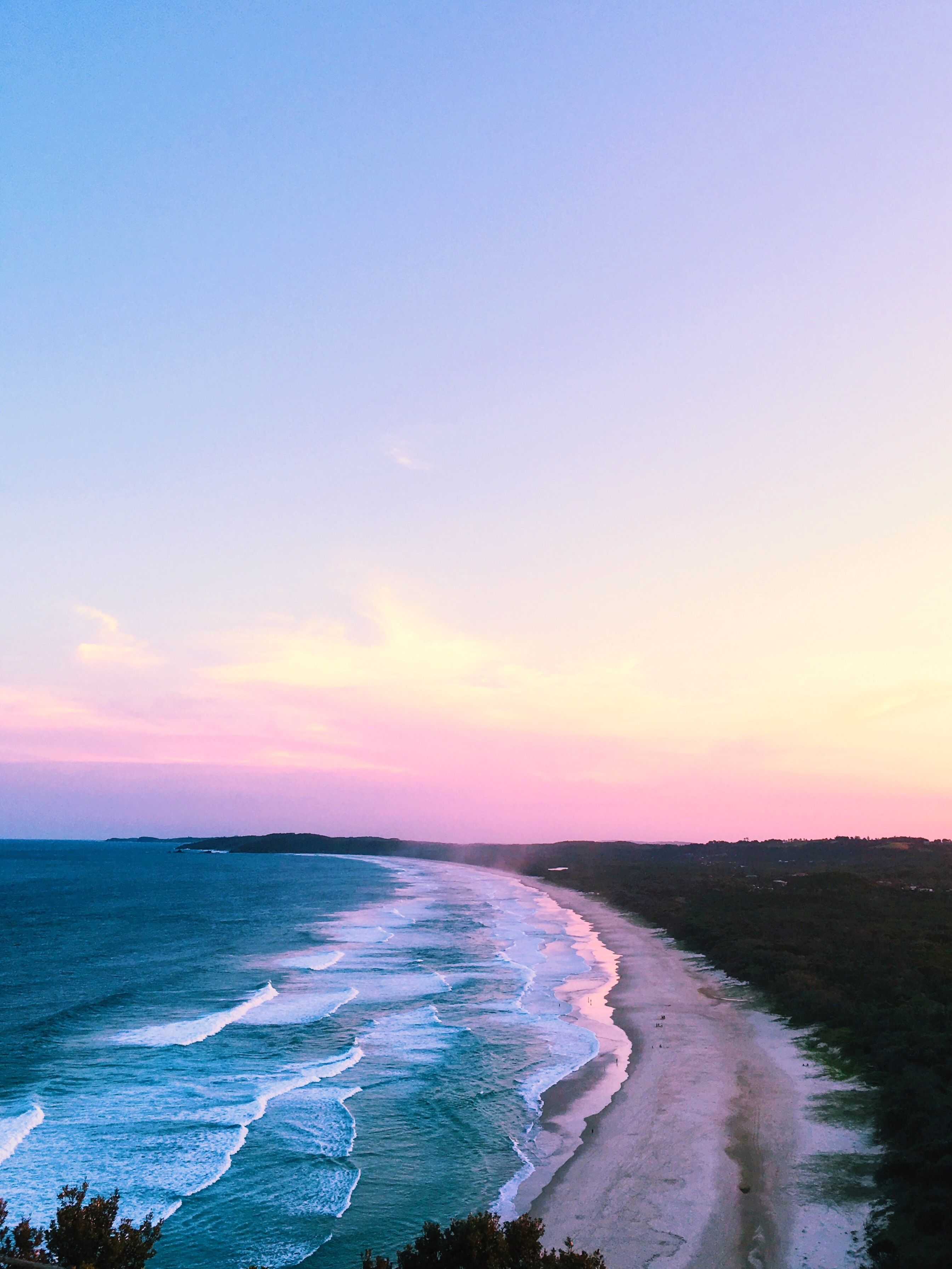 Byron Bay Australia, Beautiful Beach Sunset. Scenery, Beach, Australia travel