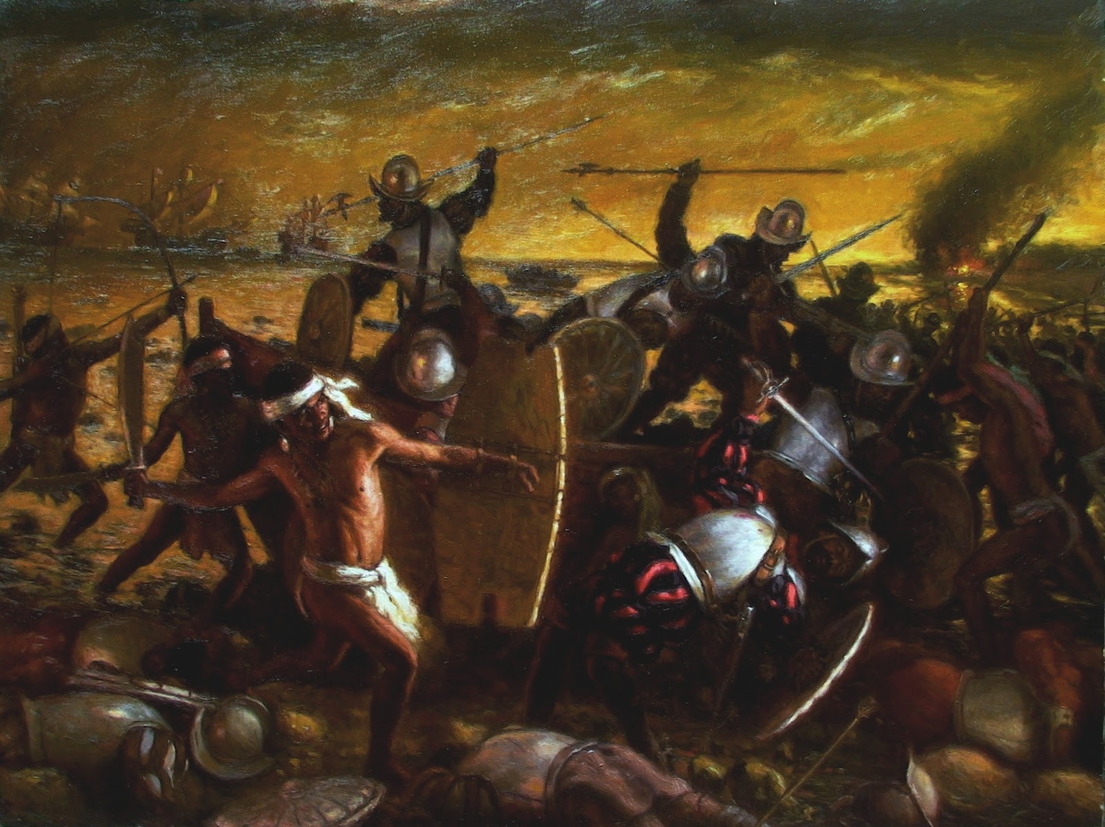 Wallpaper, Ferdinand Magellan, Battle of Mactan 1600x1197