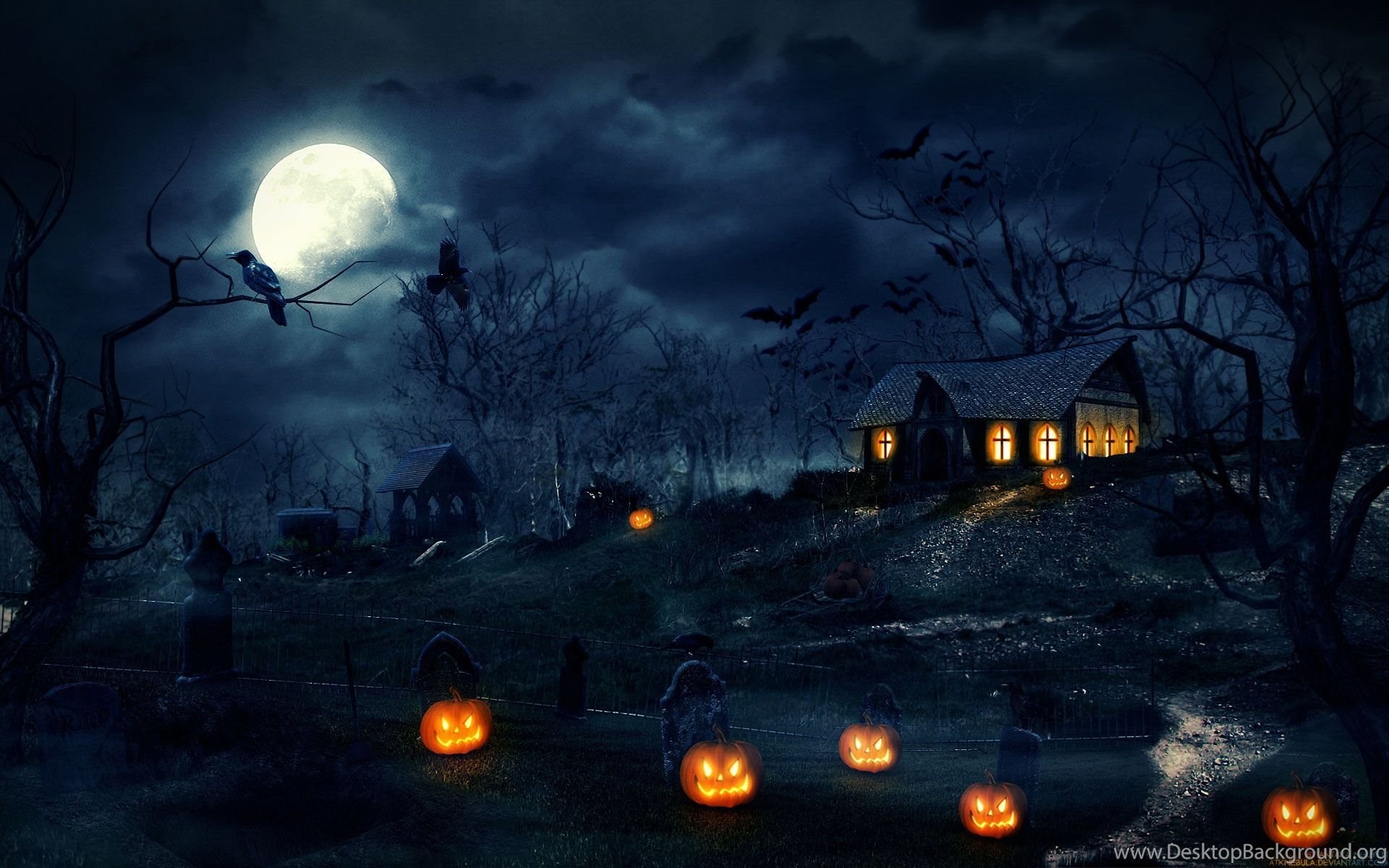Scary Halloween Wallpaper HD Desktop Background