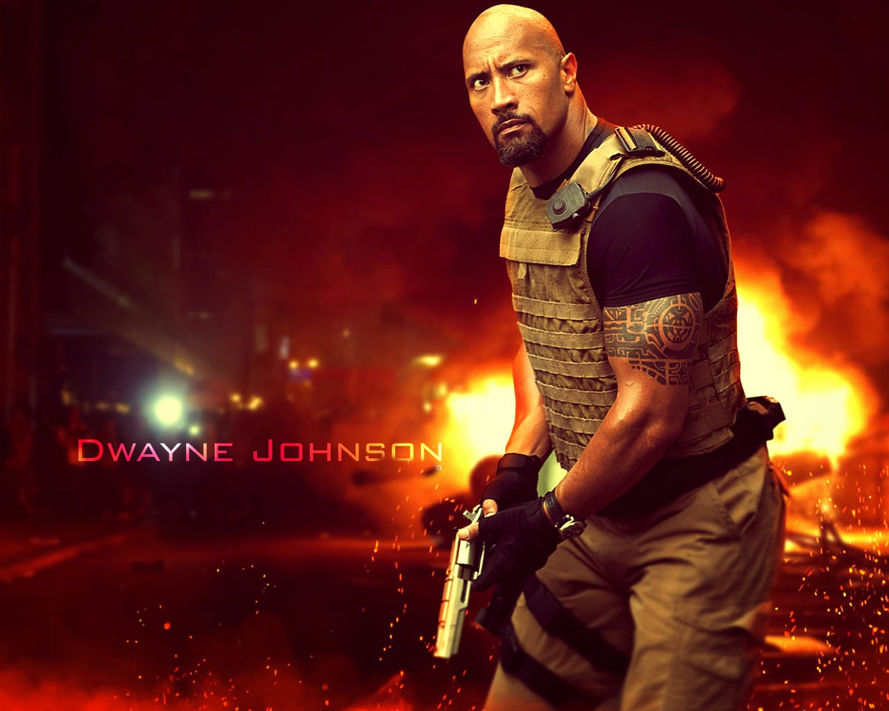 Dwayne Douglas Johnson Full HD Wallpaper Johnson Fast Five HD Wallpaper
