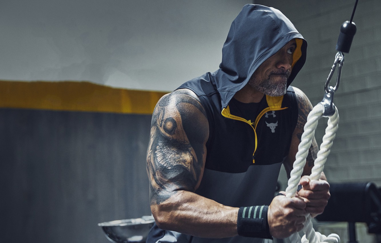 Wallpaper power, hood, The Rock, Dwayne Johnson, Dwayne Johnson (The Rock) image for desktop, section мужчины