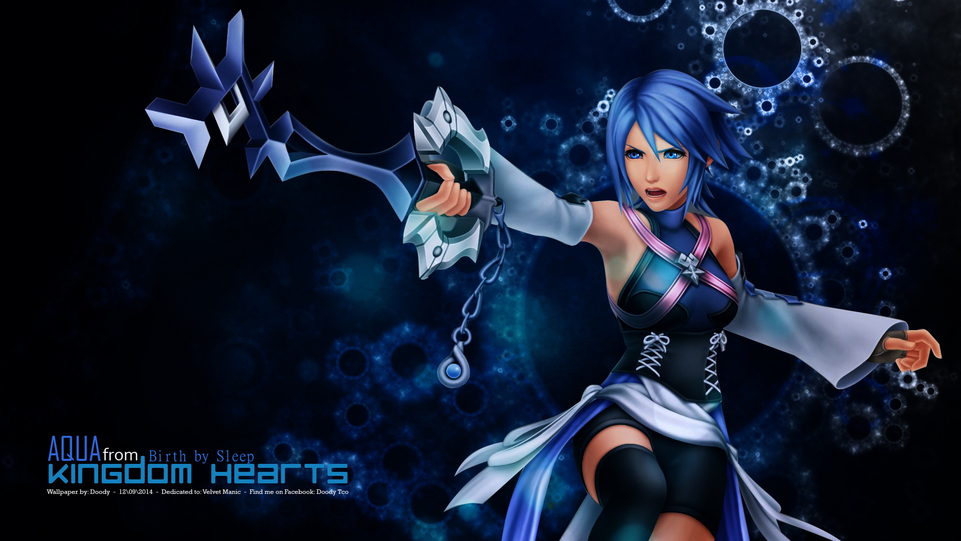 Kingdom Hearts Wallpaper: Blue Aqua
