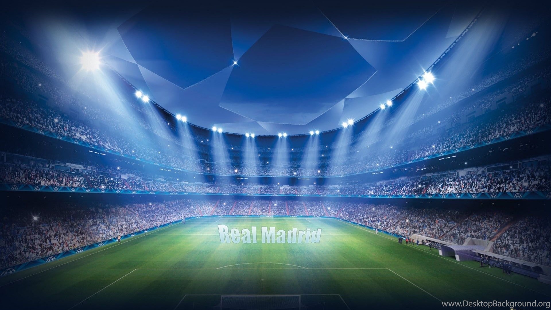 Real Madrid Santiago Bernabeu Stadium Wallpaper Desktop Background