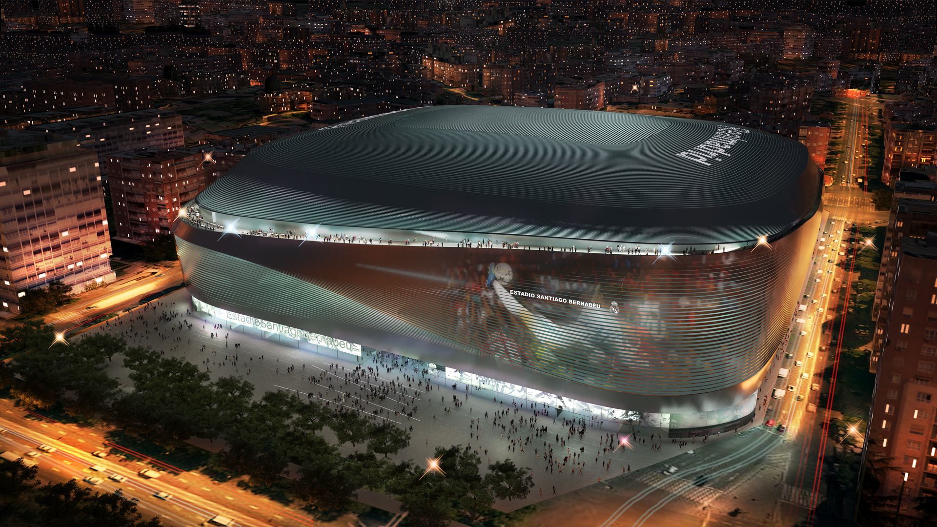 Santiago Bernabéu Stadium. L35 Architects, GKD Metal Fabrics