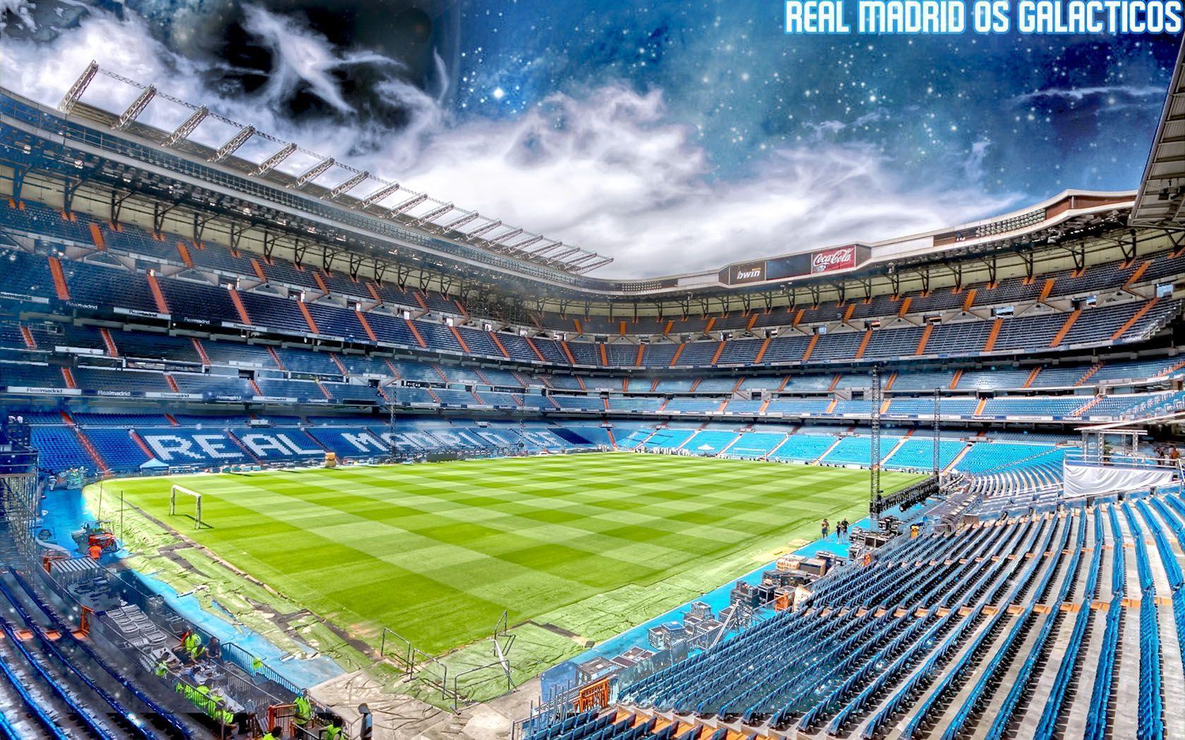 Inside Real Madrid Santiago Bernabeu Stadium Image HD Wallpaper