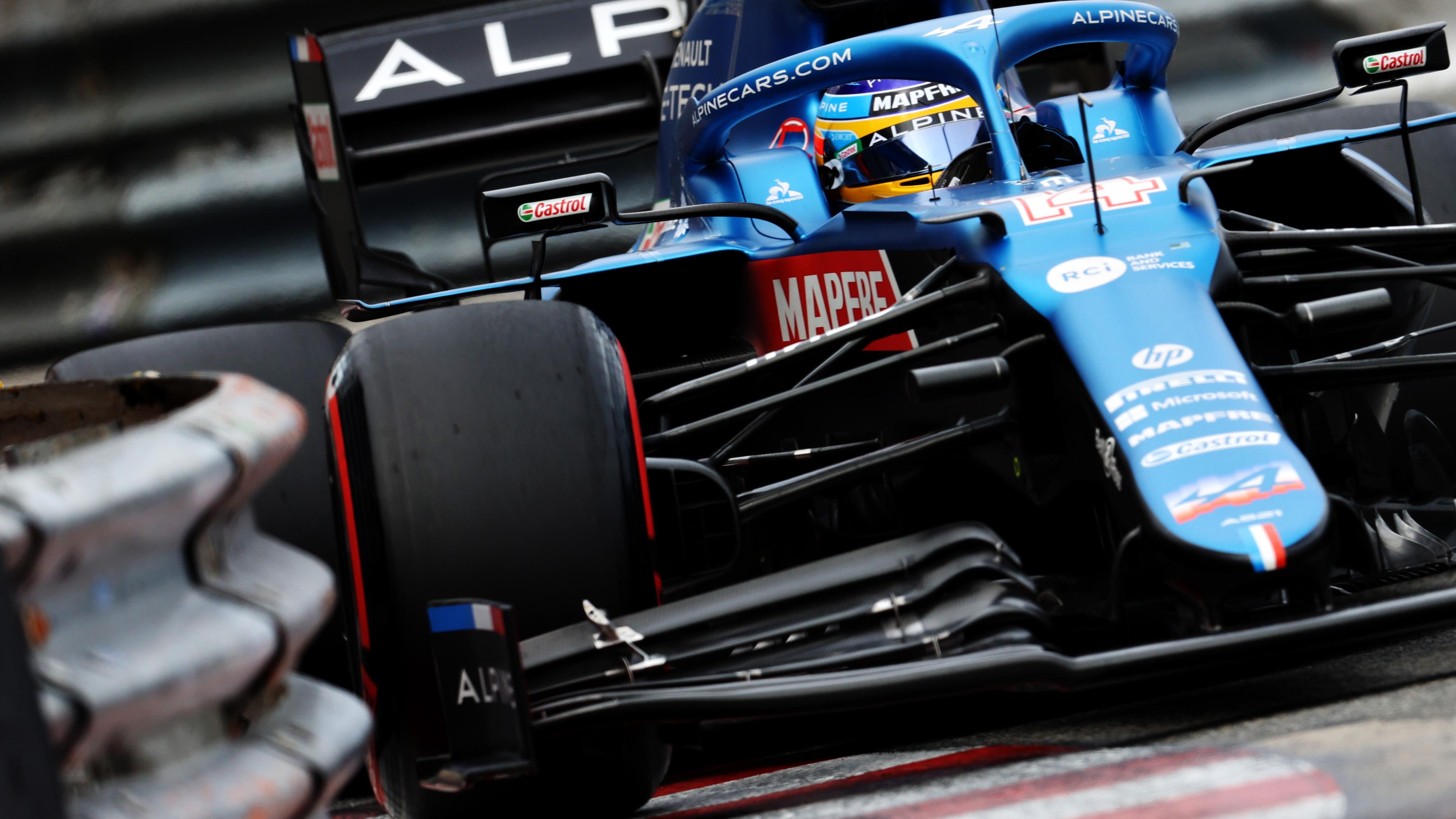 Fernando Alonso (Alpine A521) Monaco GP [3748 × 2108]: AlpineF1Team