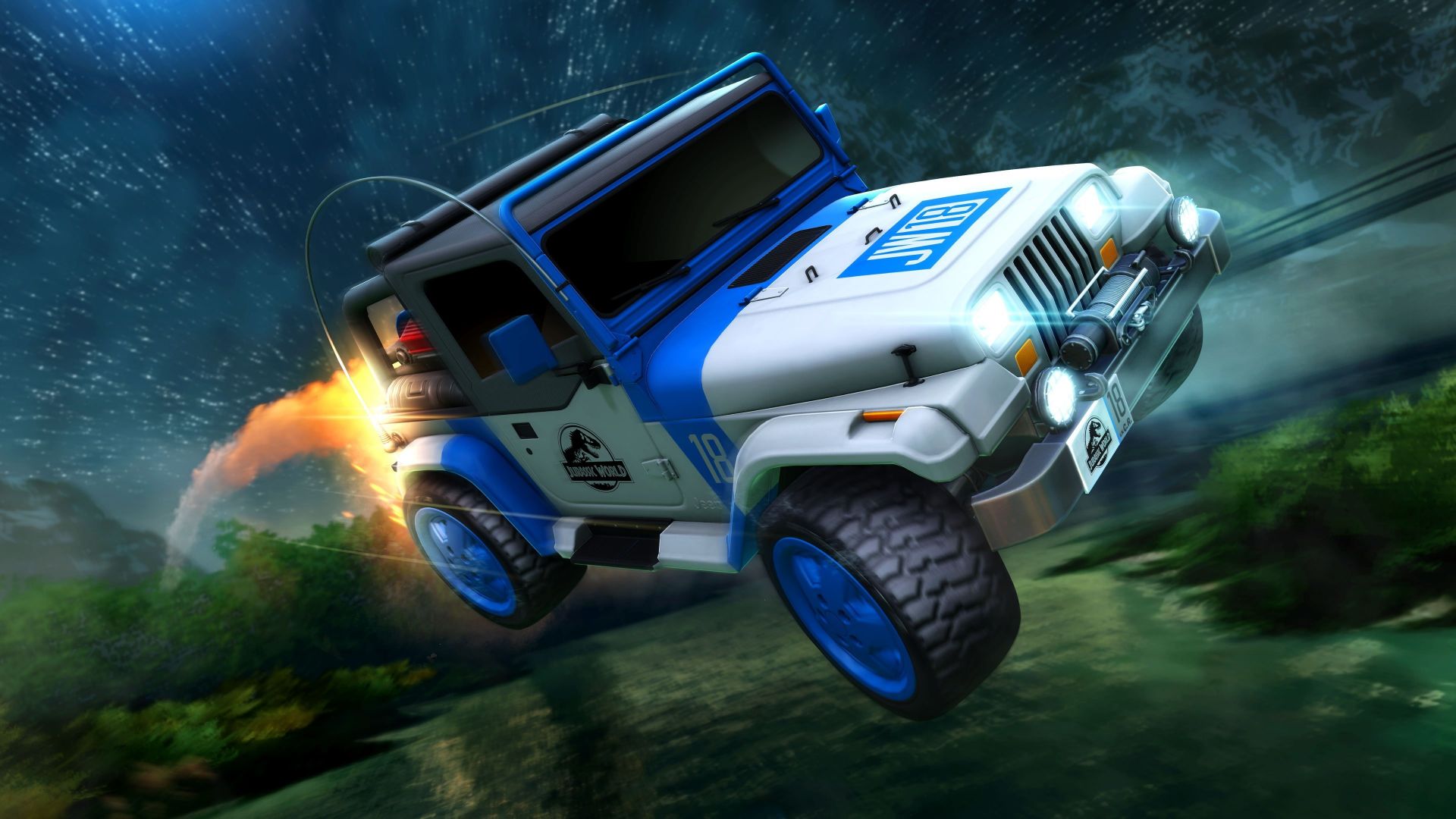 Desktop wallpaper rocket league jurassic world, june 18, HD image, picture, background, 3e2ea0