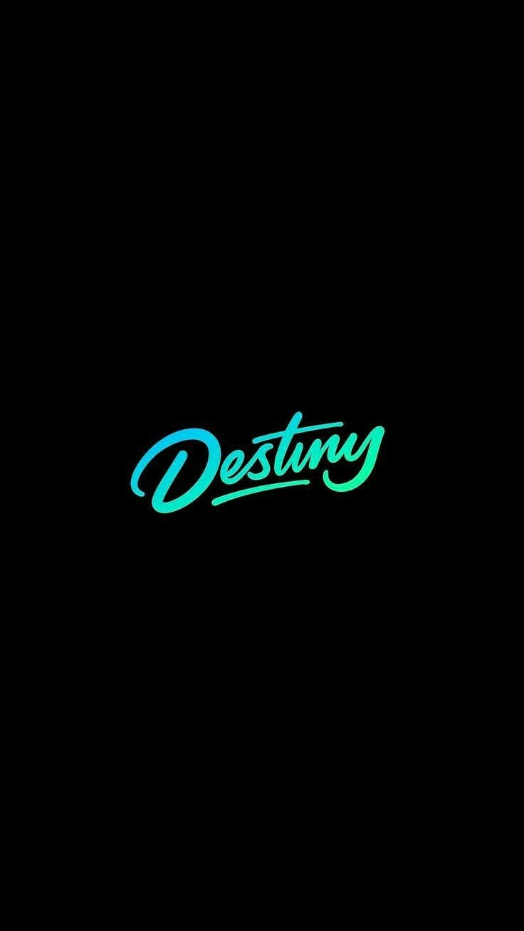 Destiny. Words wallpaper, Motivational wallpaper, Lettering design