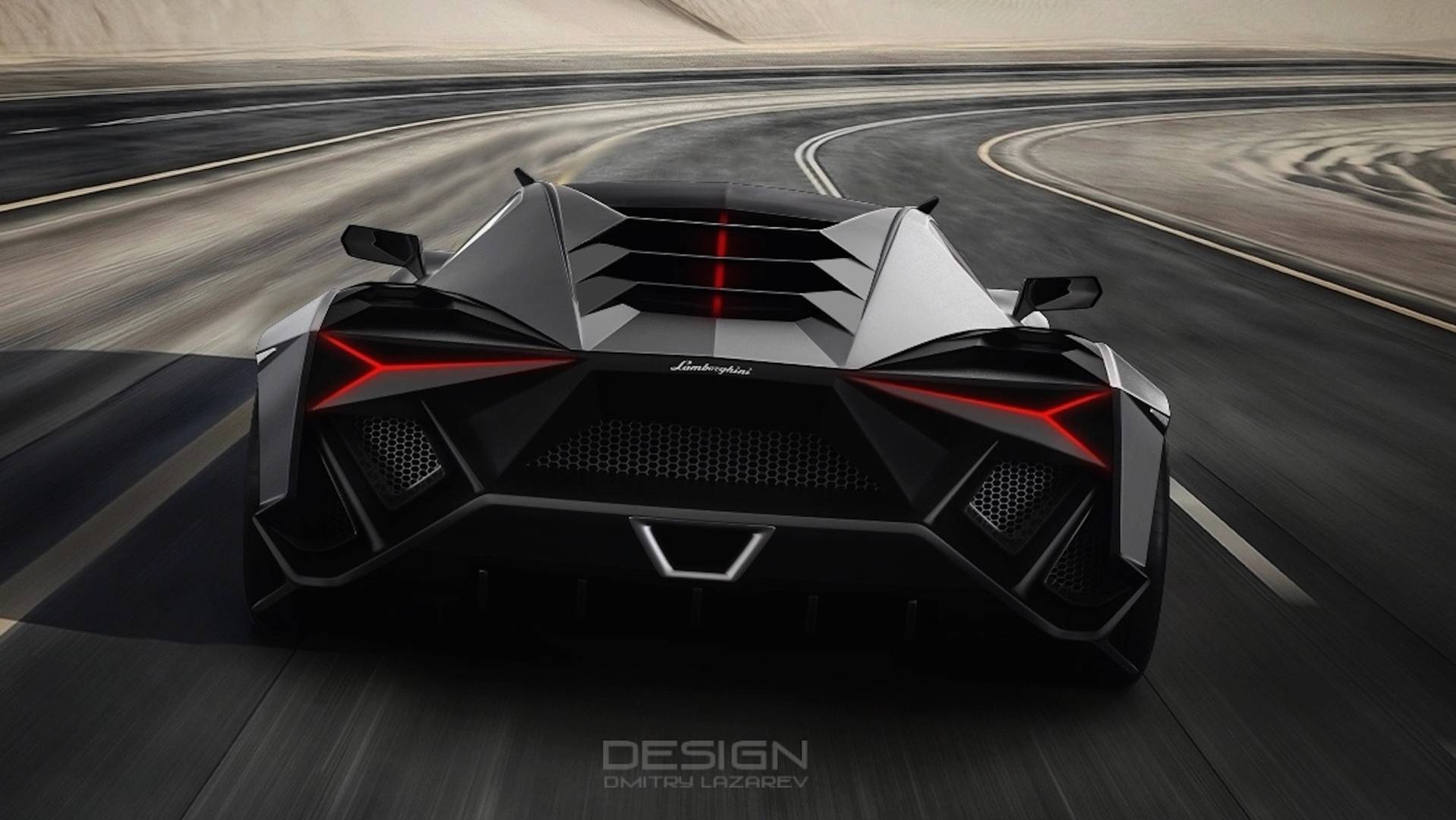 Lamborghini Forsennato Hypercar Concept. Motor1.com Photo