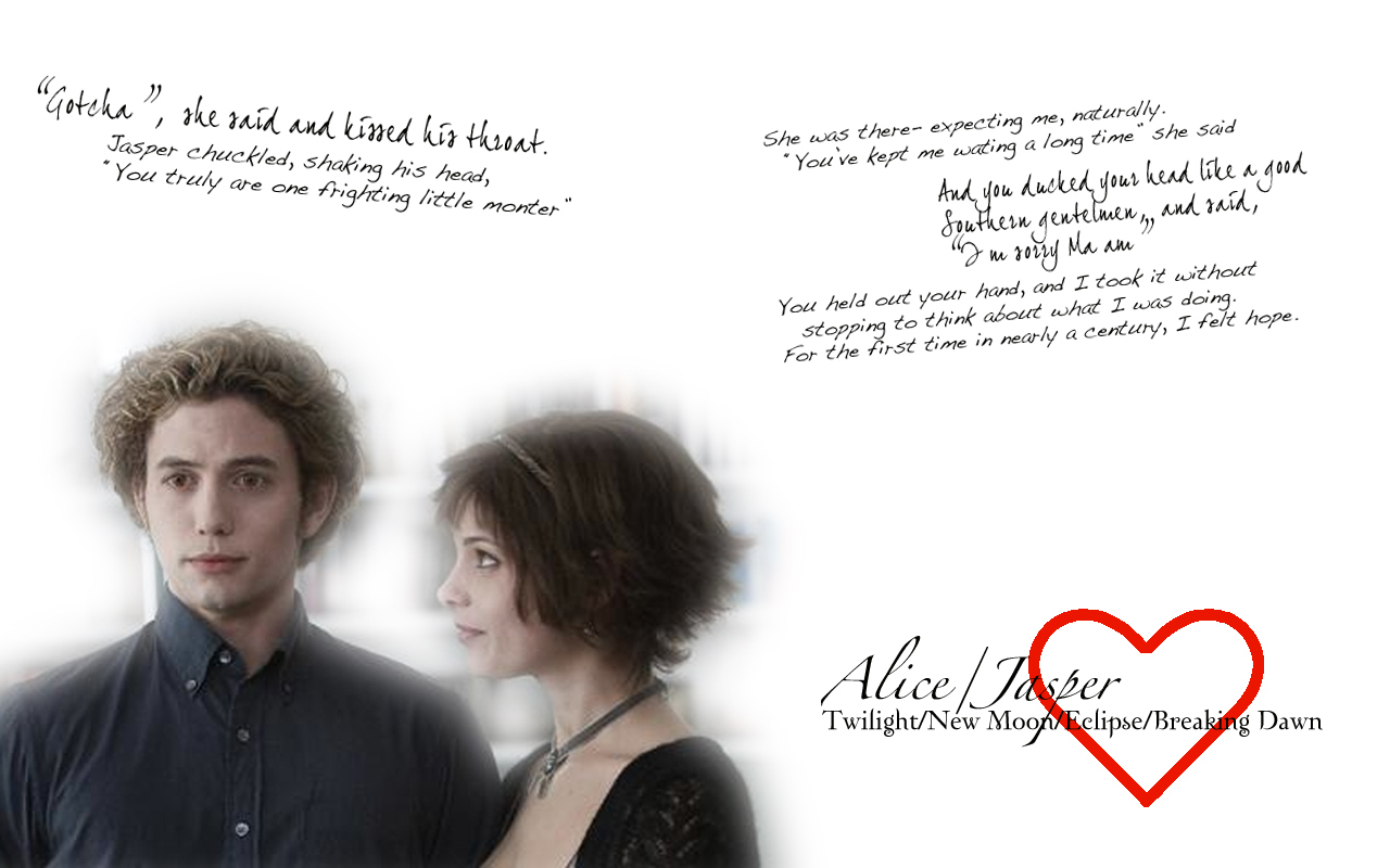 Alice and Jasper quotes Series Wallpaper