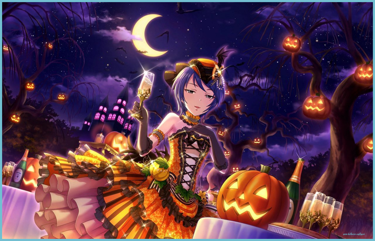 Anime Halloween Wallpaper Free Anime Halloween Background Halloween Wallpaper