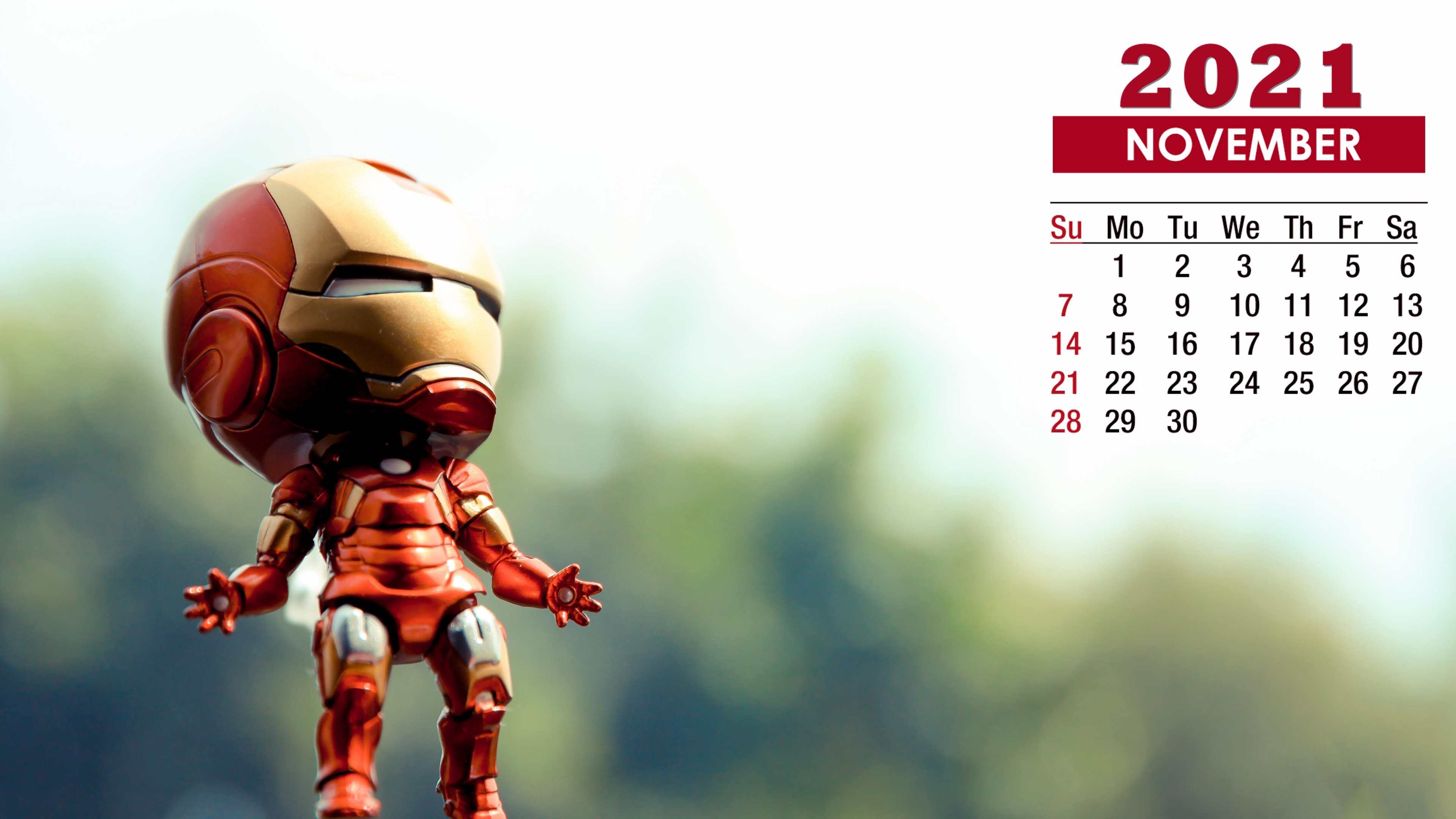 November 2021 Calendar Iron Man Wallpaper 72319