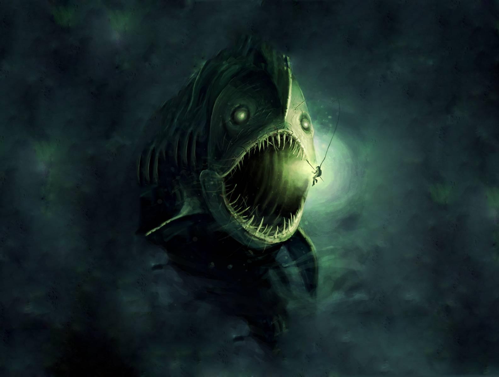Scary Fish Wallpaper Free Scary Fish Background