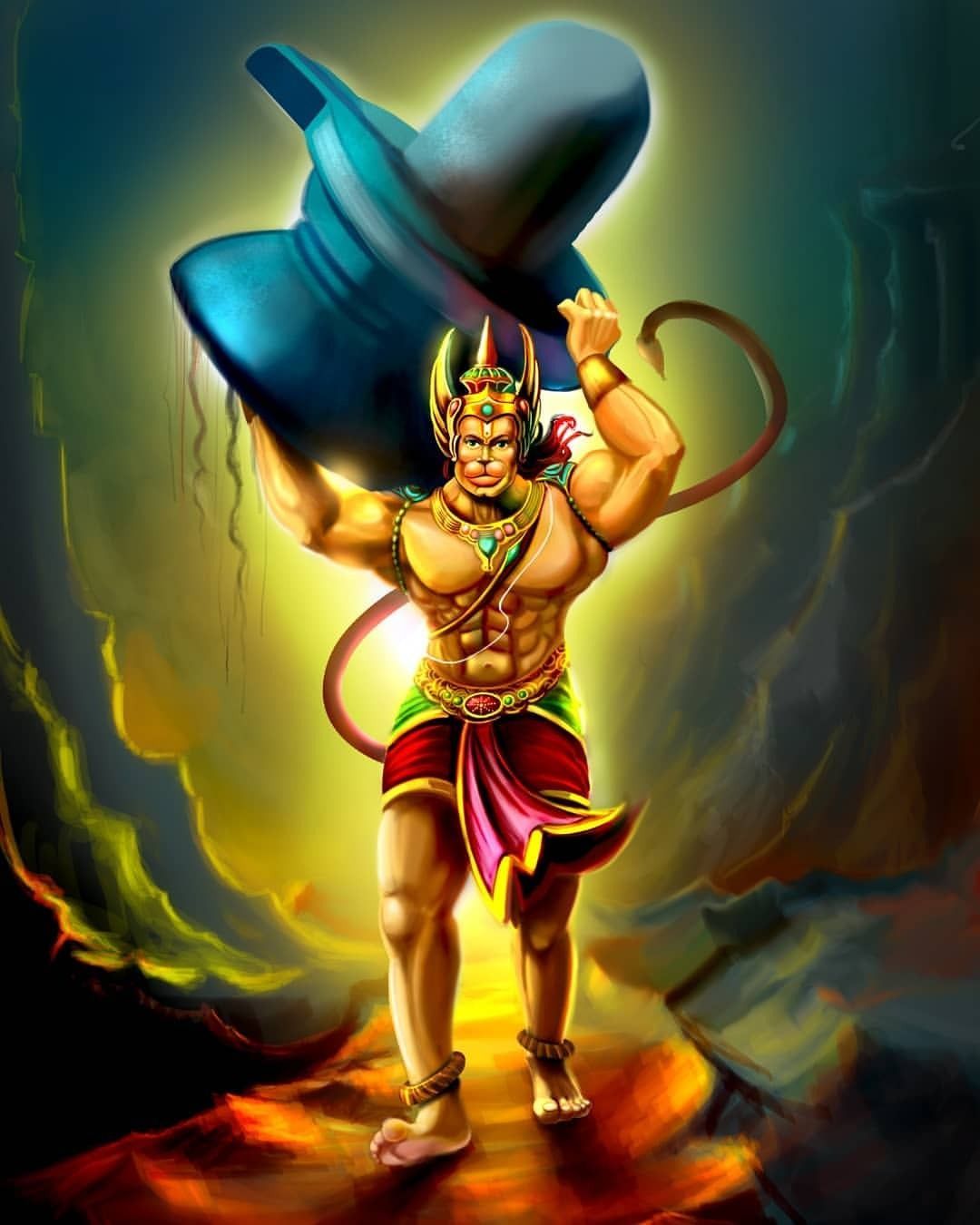 Lord Hanuman 3D Wallpaper Free Lord Hanuman 3D Background