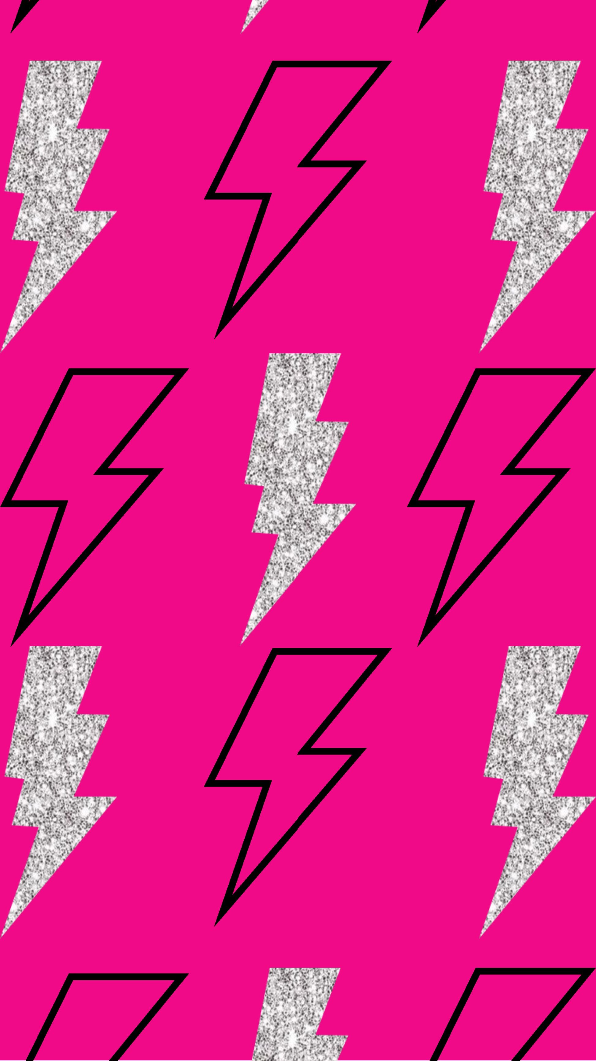 lightning bolt wallpaper. Lighting bolts background, Sassy wallpaper, Hot pink lightning bolt wallpaper