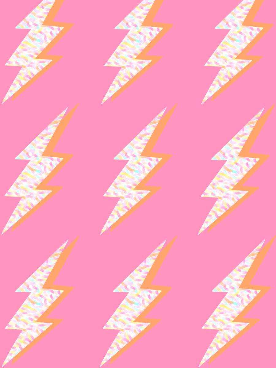 Lightning bolt background wallpaper. Preppy wallpaper, Picture collage wall, Pink wallpaper iphone